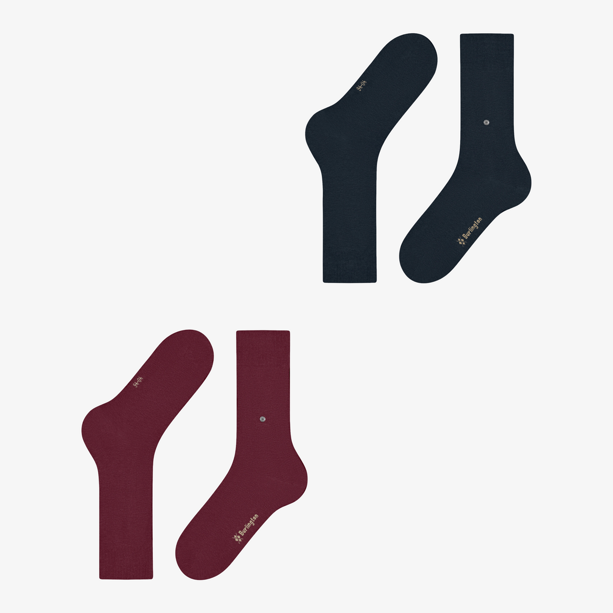 Burlington Everyday 2 Pack Socks - Wine