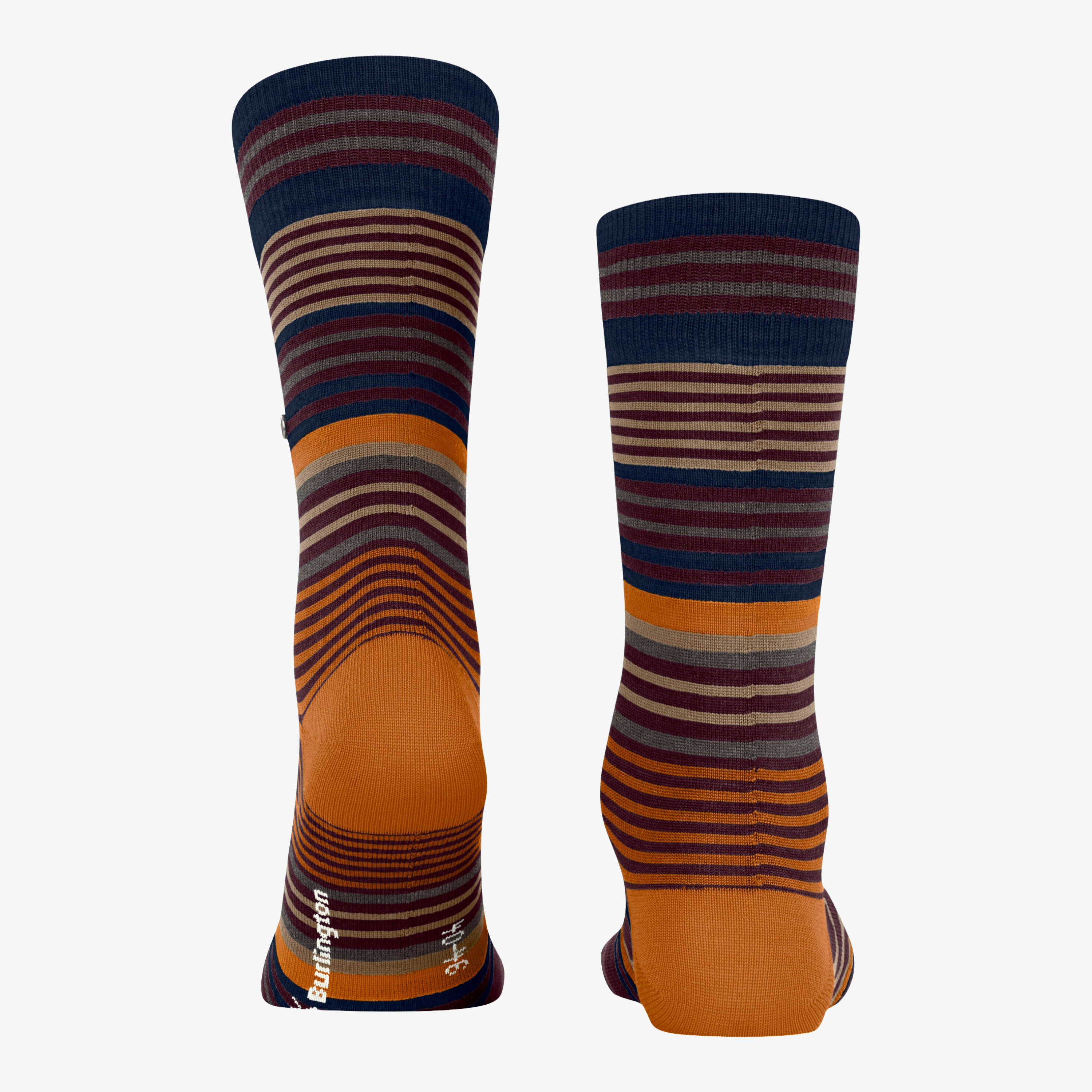 Burlington Stripe Socks - Henna