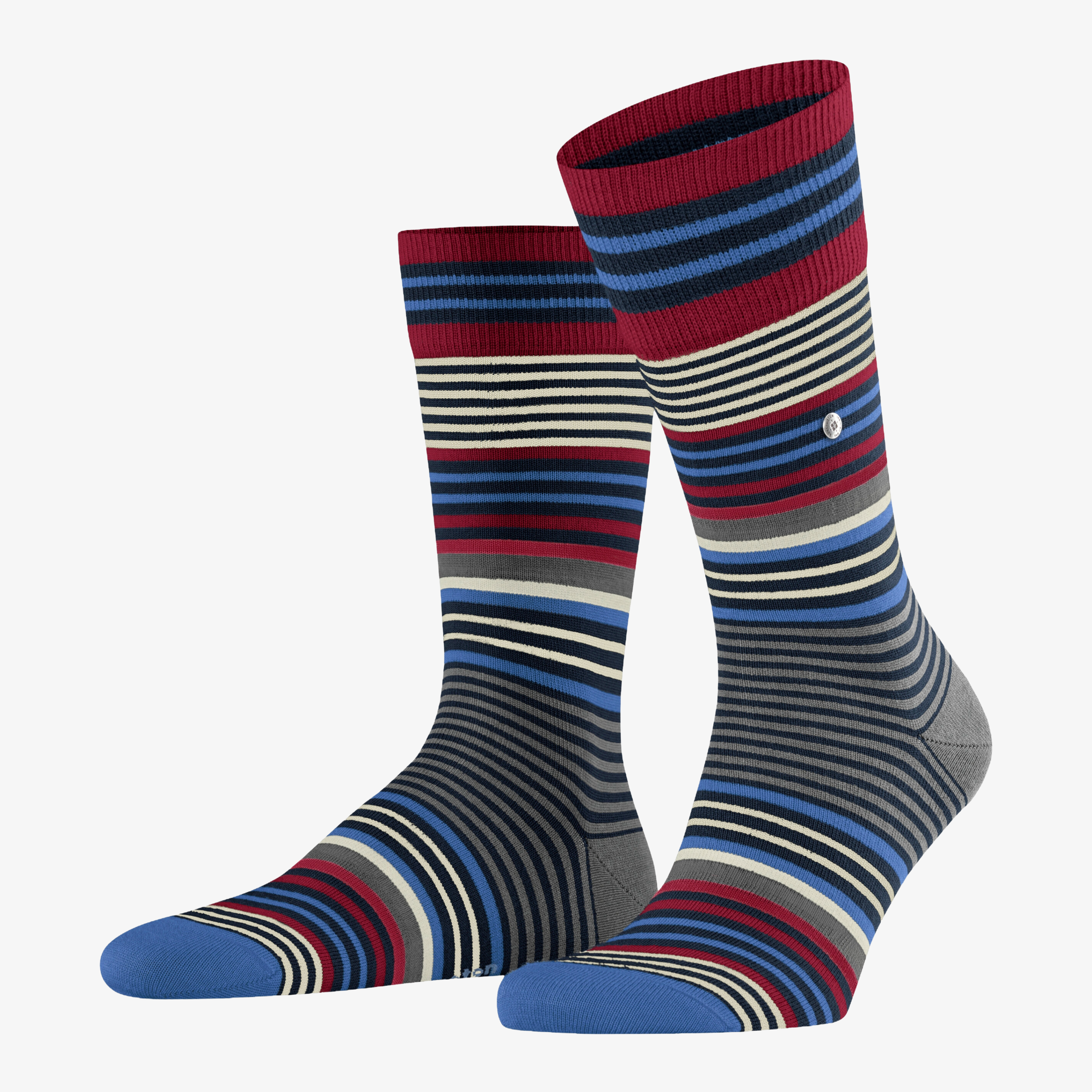 Burlington Stripe Socks - Marine