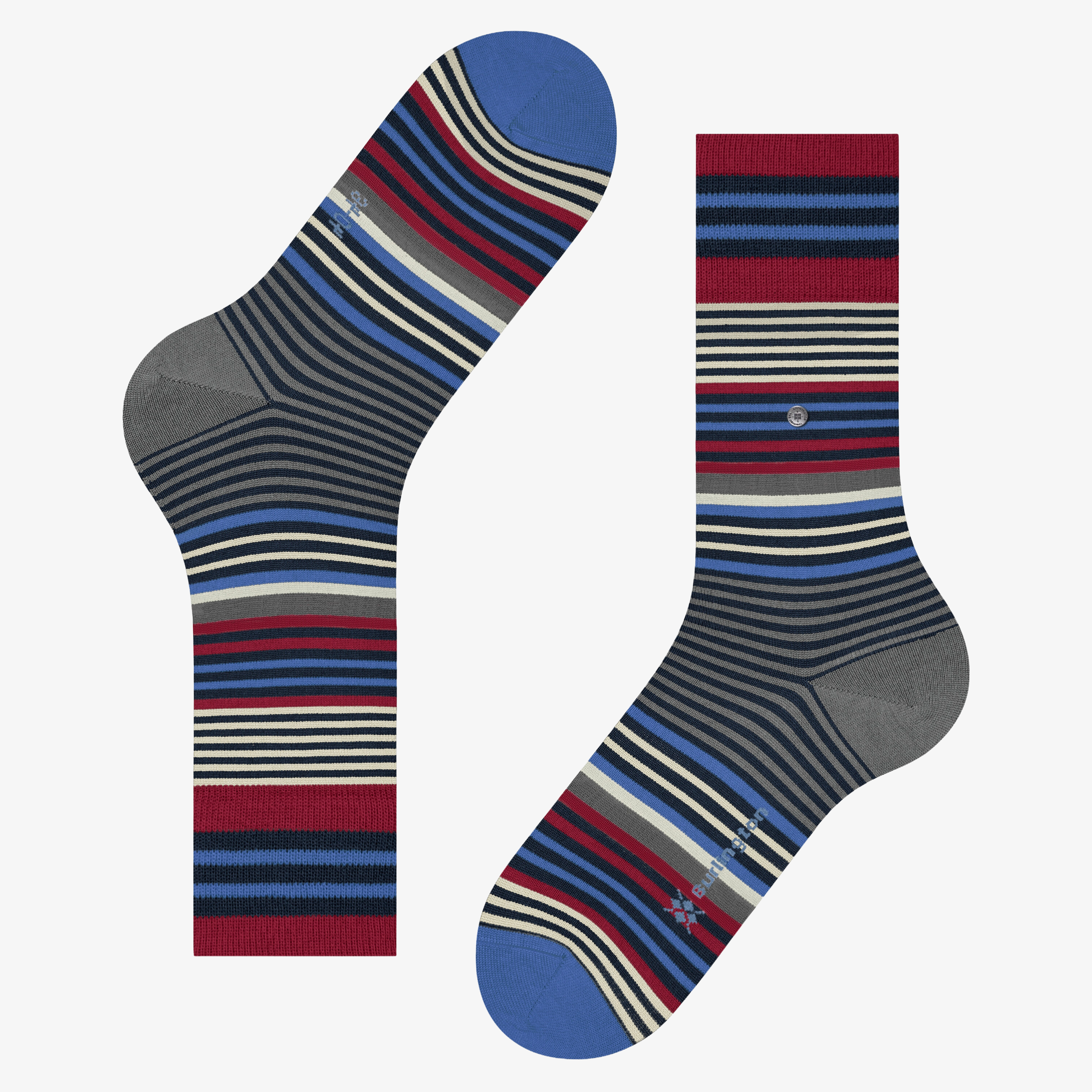 Burlington Stripe Socks - Marine