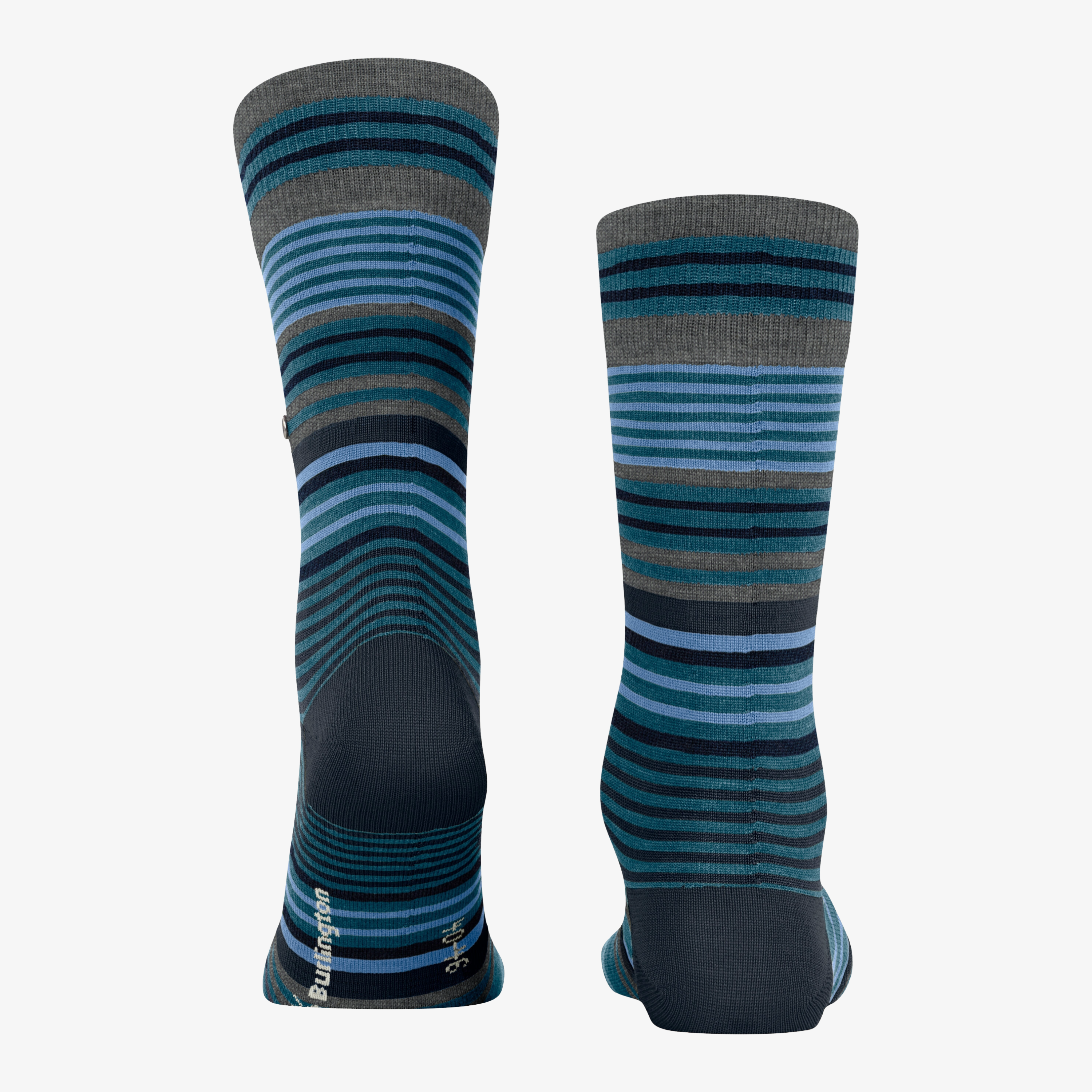 Burlington Stripe Socks - Lagoon