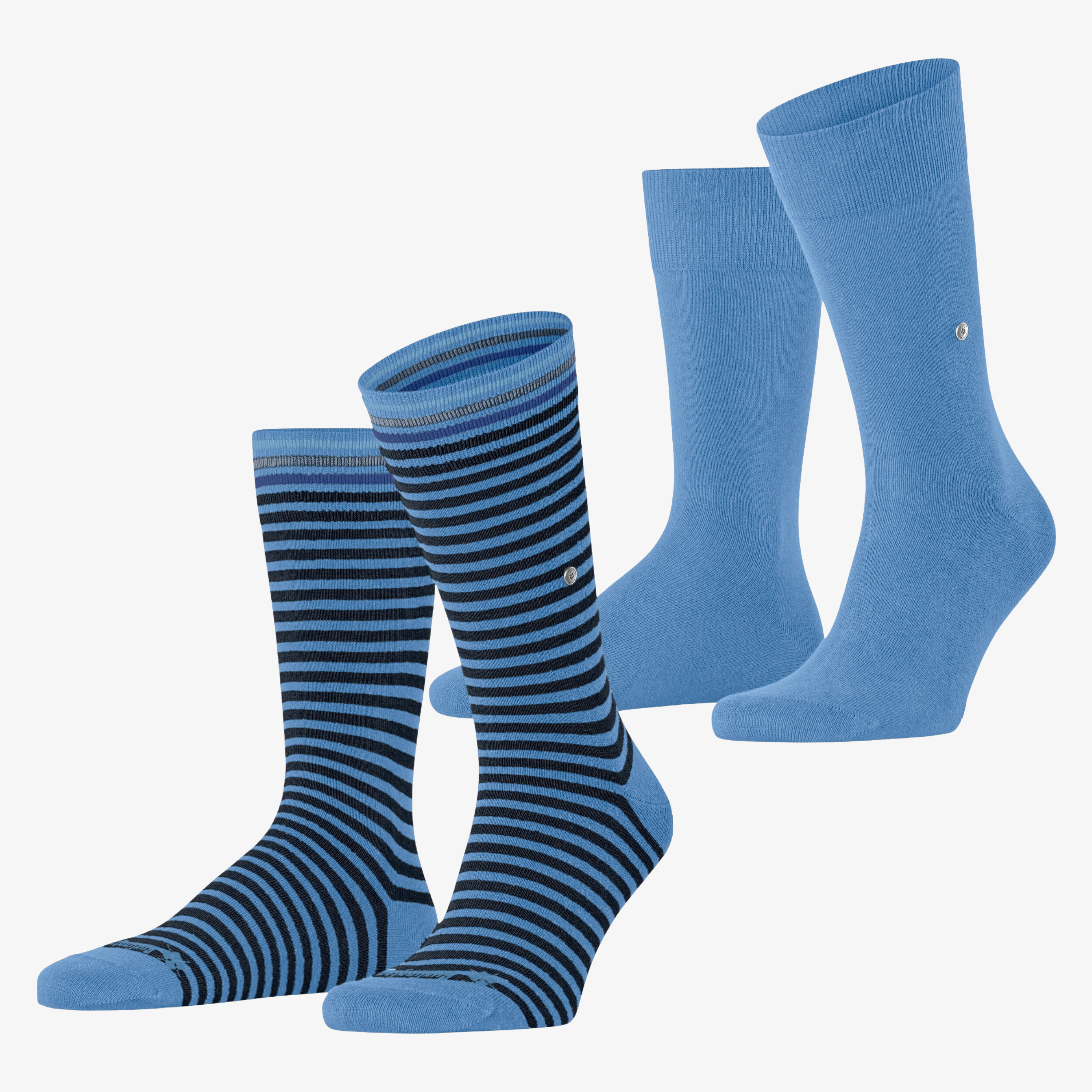 Burlington Everyday Stripe 2 Pack Socks - Blue