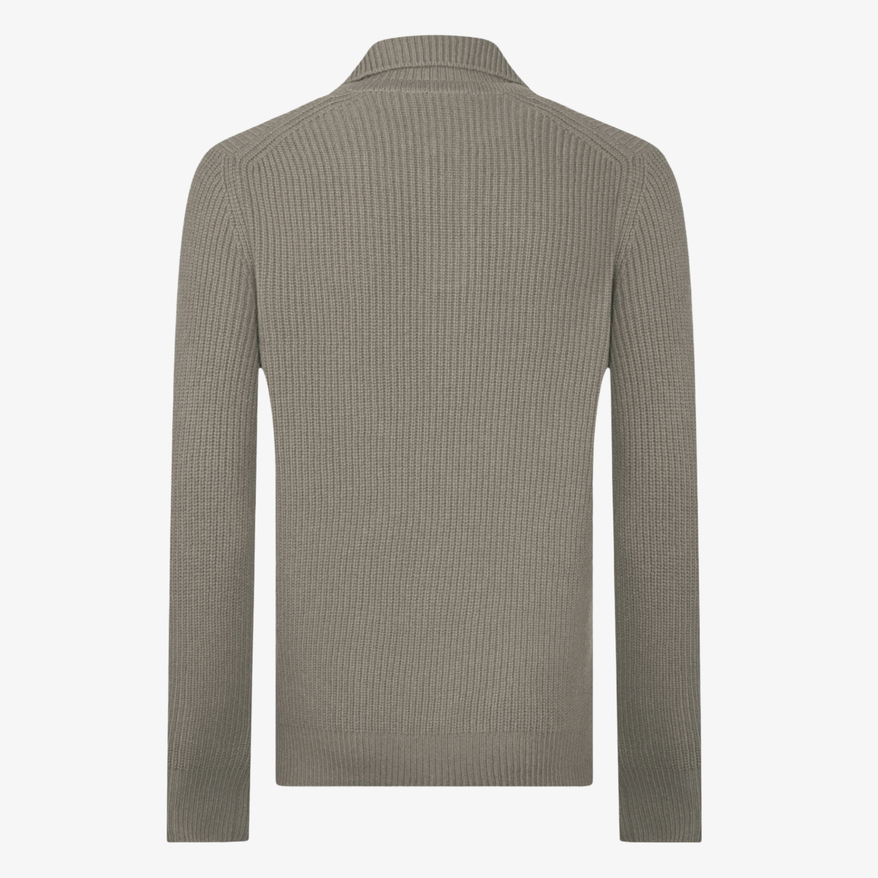 Gran Sasso Open Collar Polo Knitted Jumper - Beige