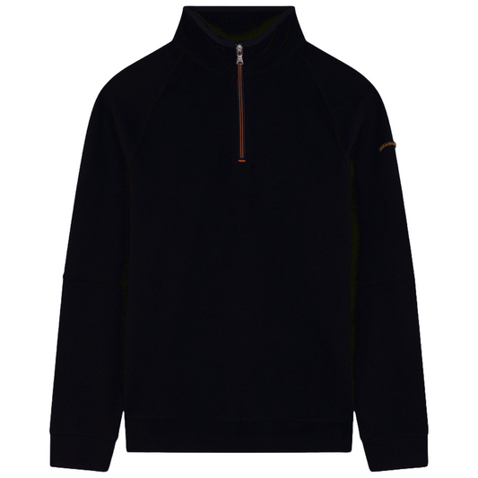 Paul & Shark Stretch Cotton Half Zip Jumper - Navy