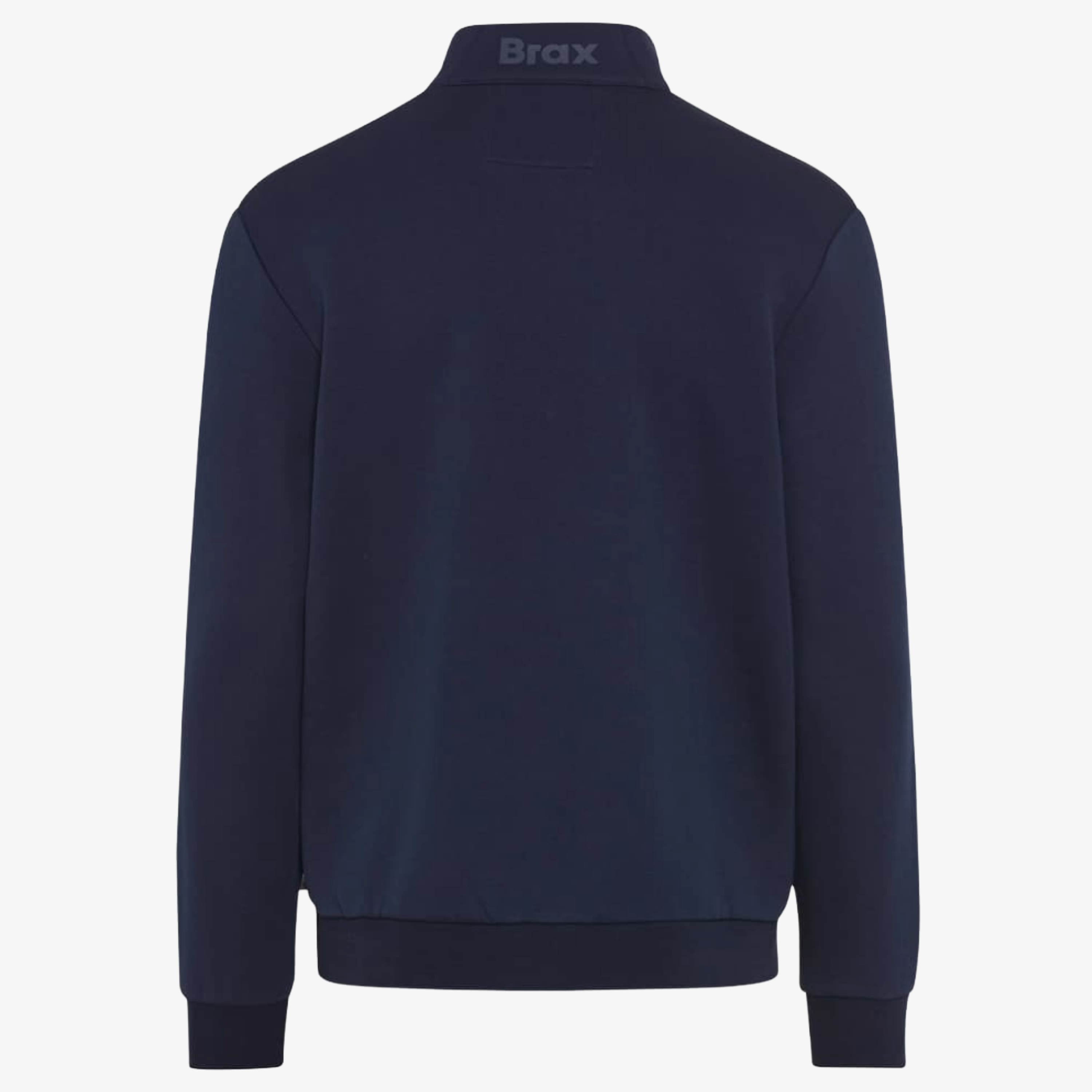 Brax Sion 1/2 Zip Jersey Sweatshirt - Navy