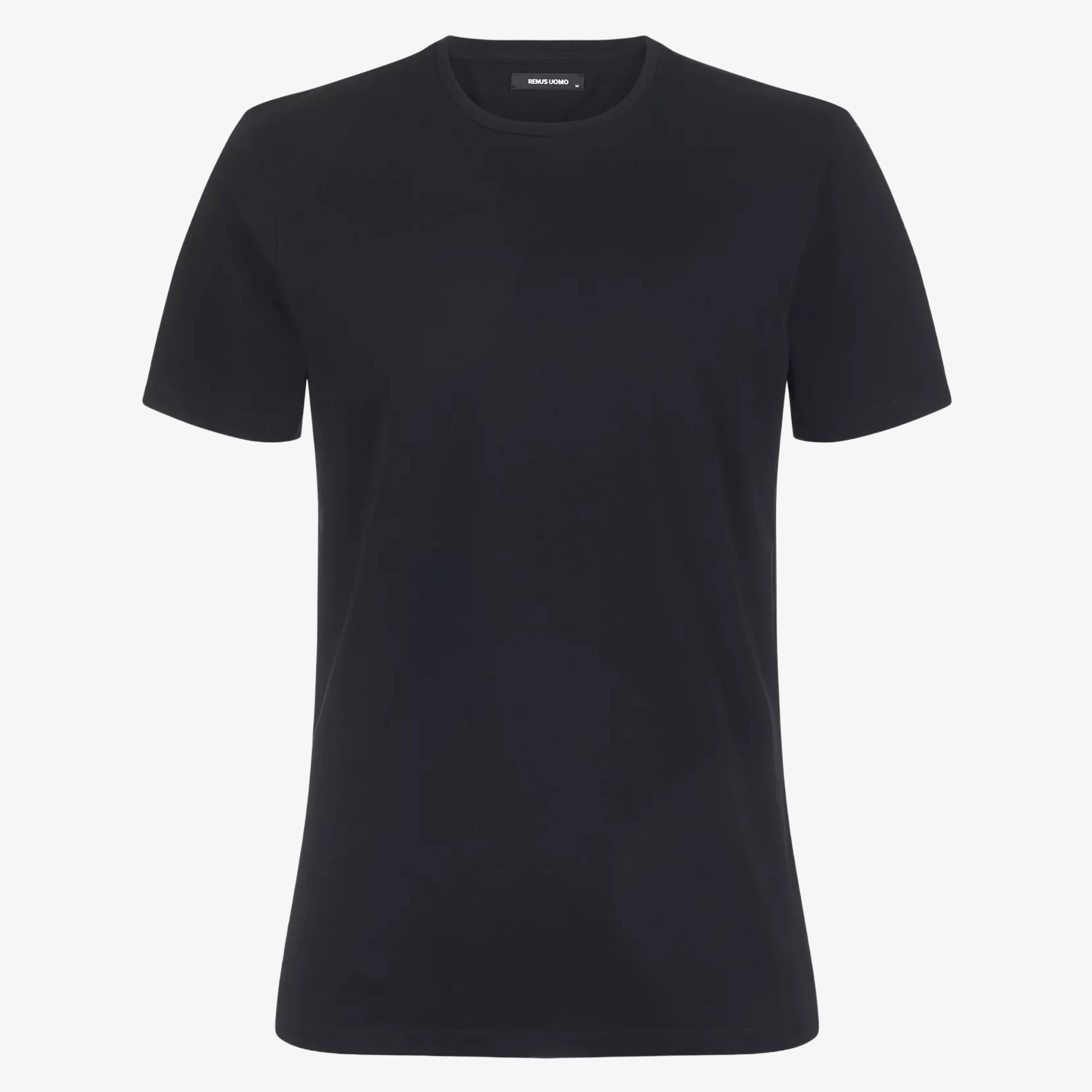 Remus Tapered Fit Cotton-Stretch T-Shirt - Black