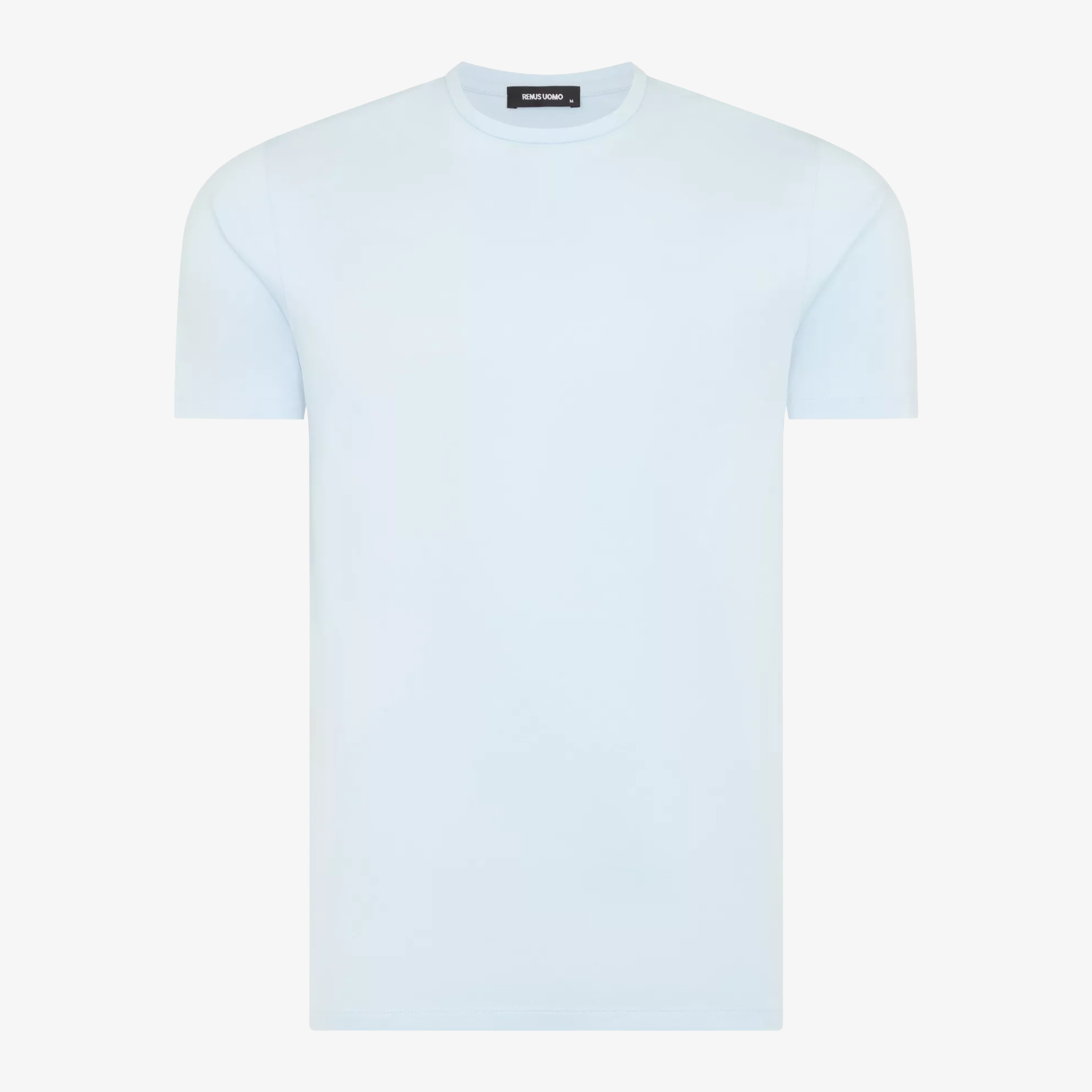 Remus Tapered Fit Cotton-Stretch T Shirt - Light Blue