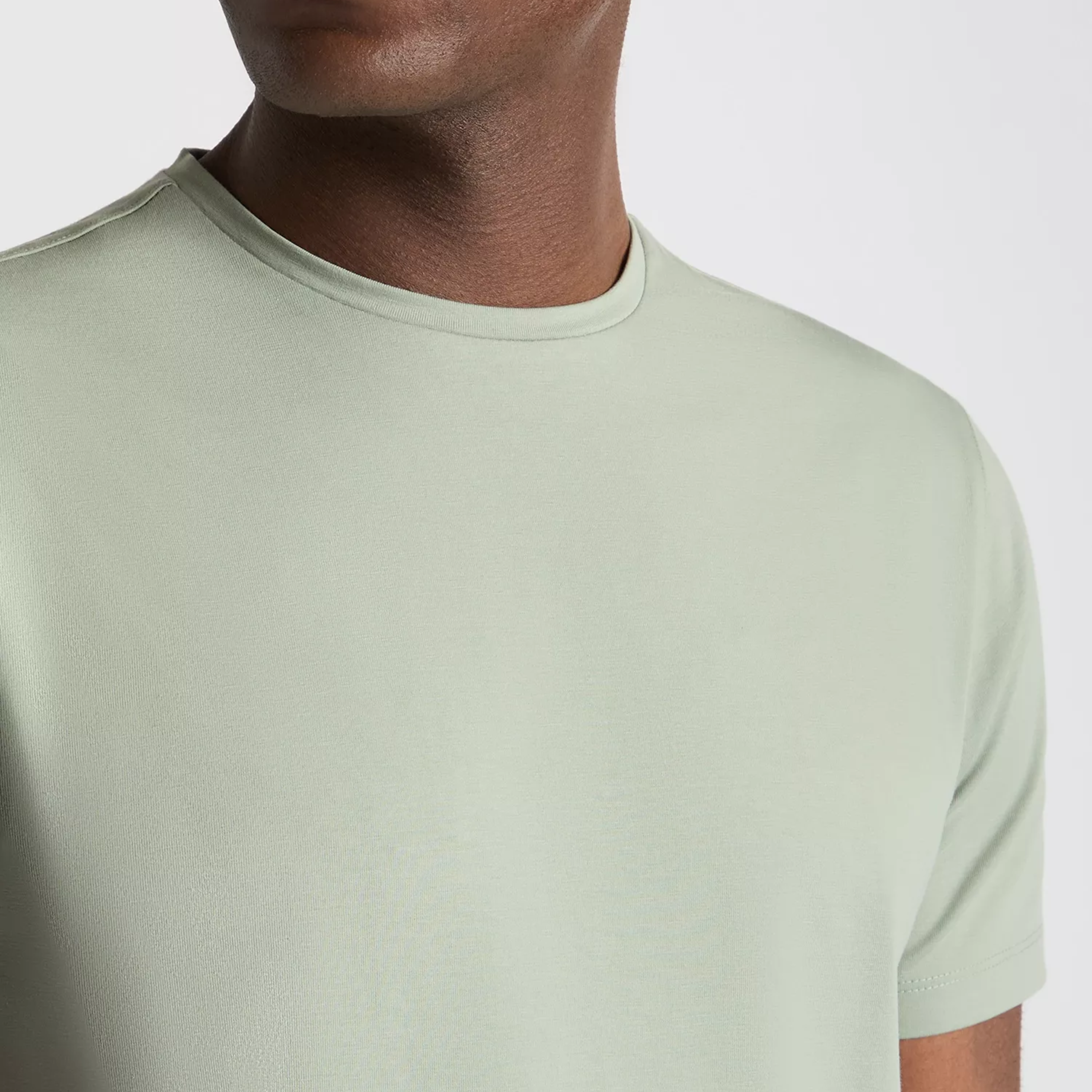 Remus Tapered Fit Cotton-Stretch T Shirt - Olive Green
