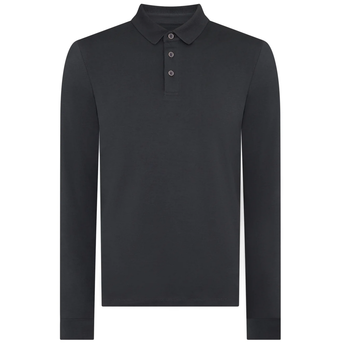 Remus Tapered Fit Cotton-Stretch Polo Shirt - Dark Grey