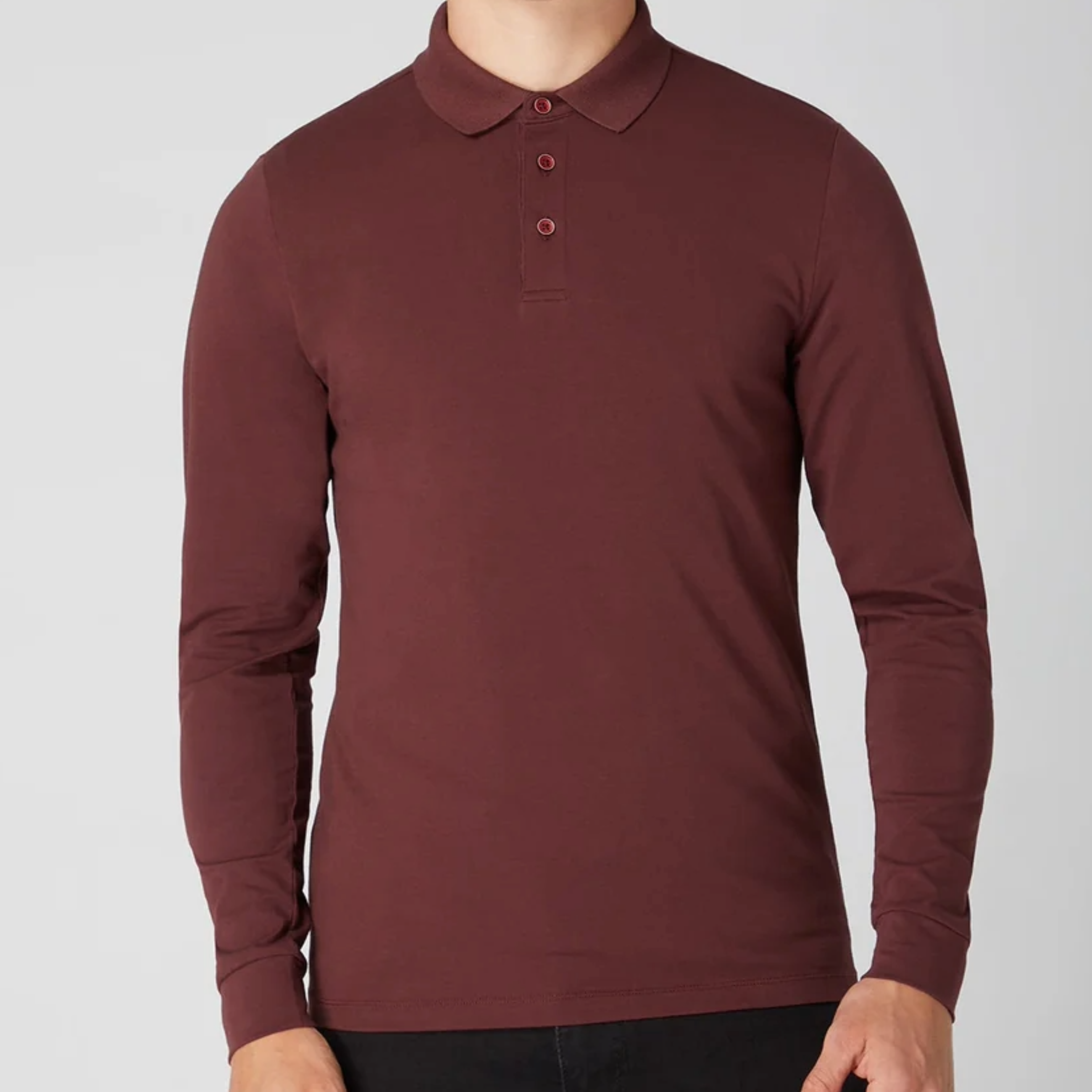 Remus Tapered Fit Cotton-Stretch Polo Shirt - Wine