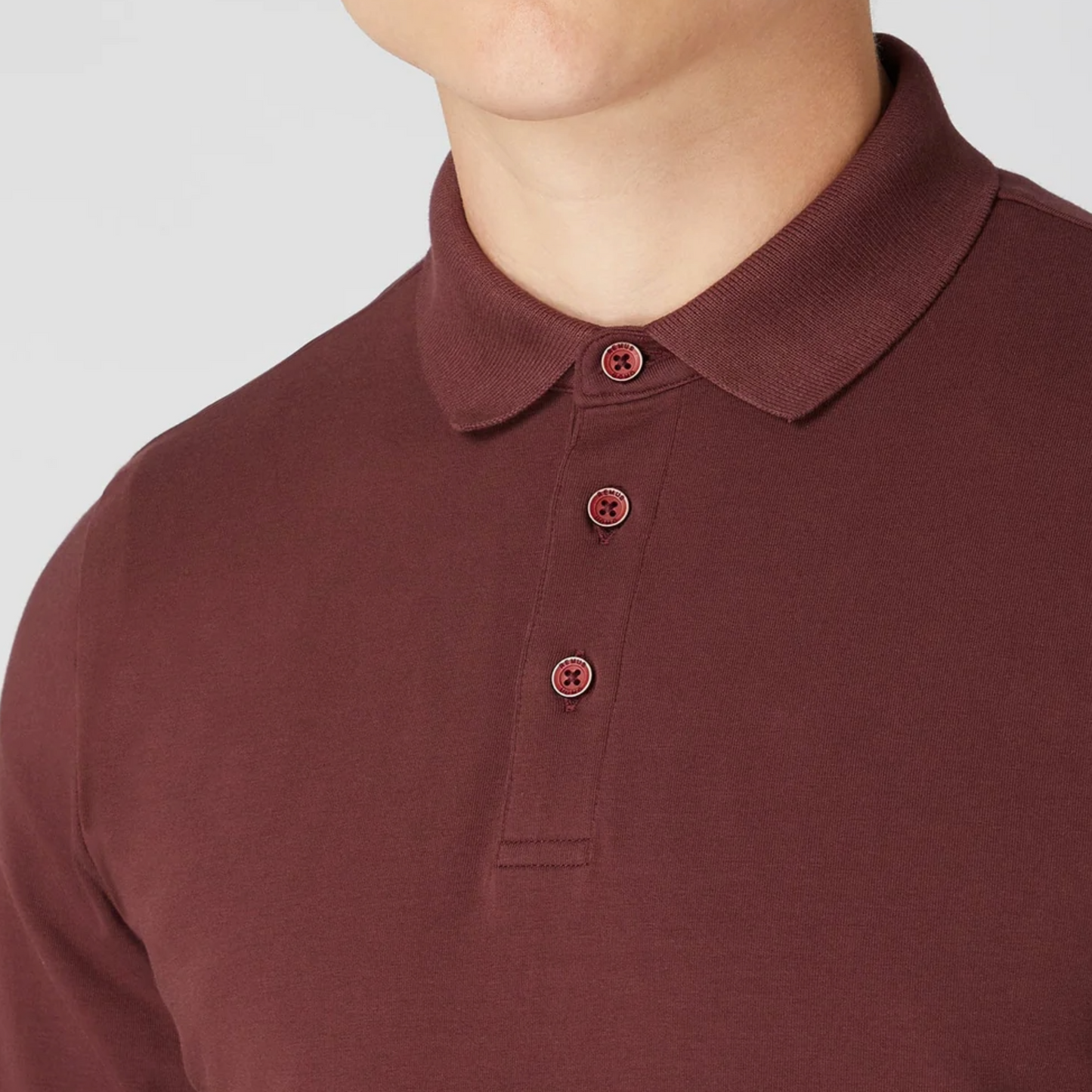 Remus Tapered Fit Cotton-Stretch Polo Shirt - Wine