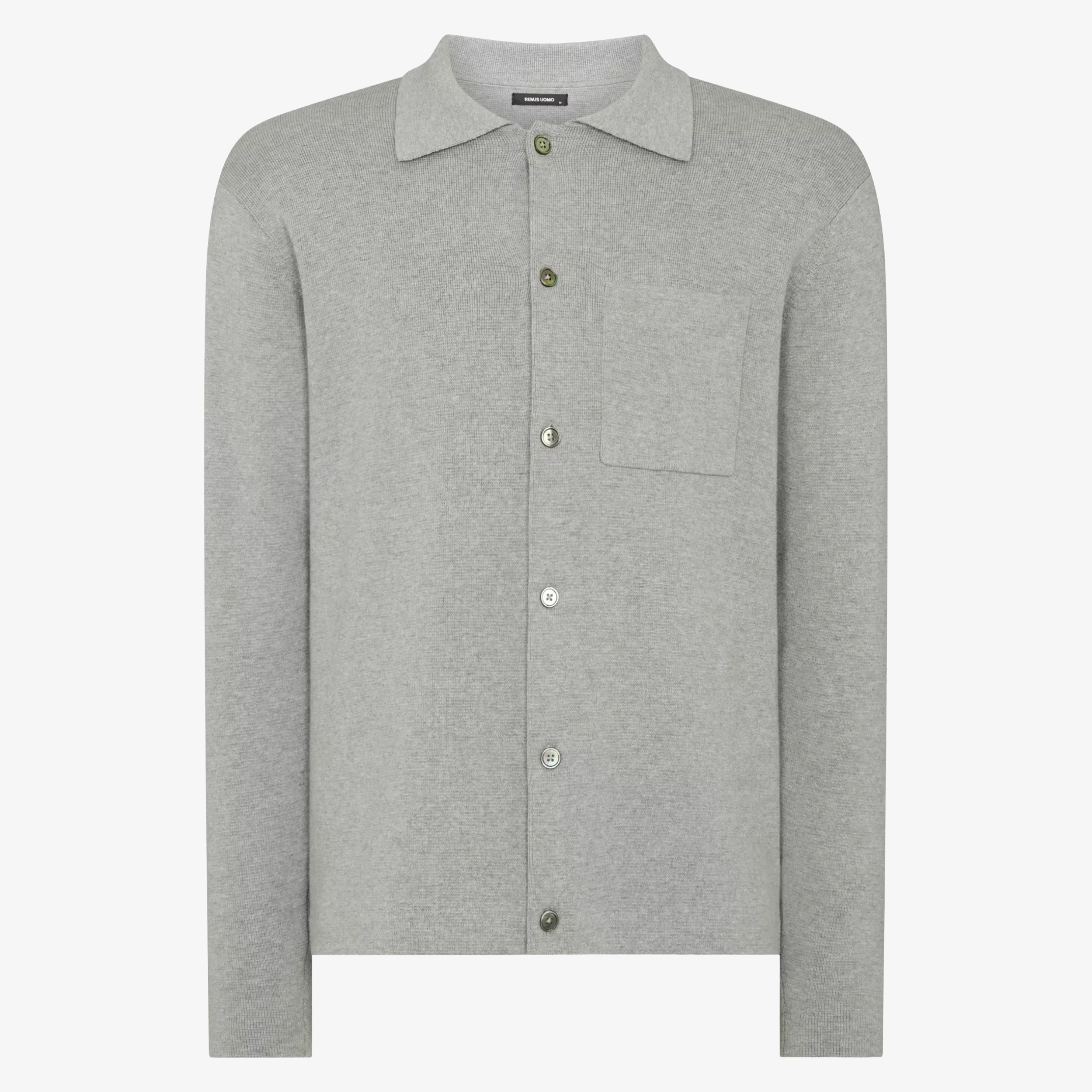 Remus Polo Collar Cardigan - Light Grey
