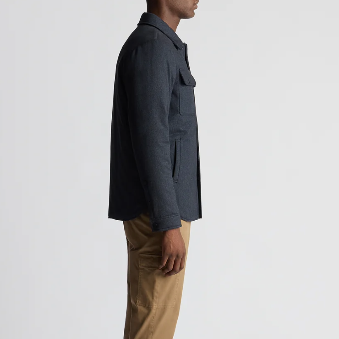 Remus Tapered Fit Heavyweight Shirt Jacket - Navy