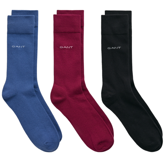 Gant Socks 3 Pack - Blue