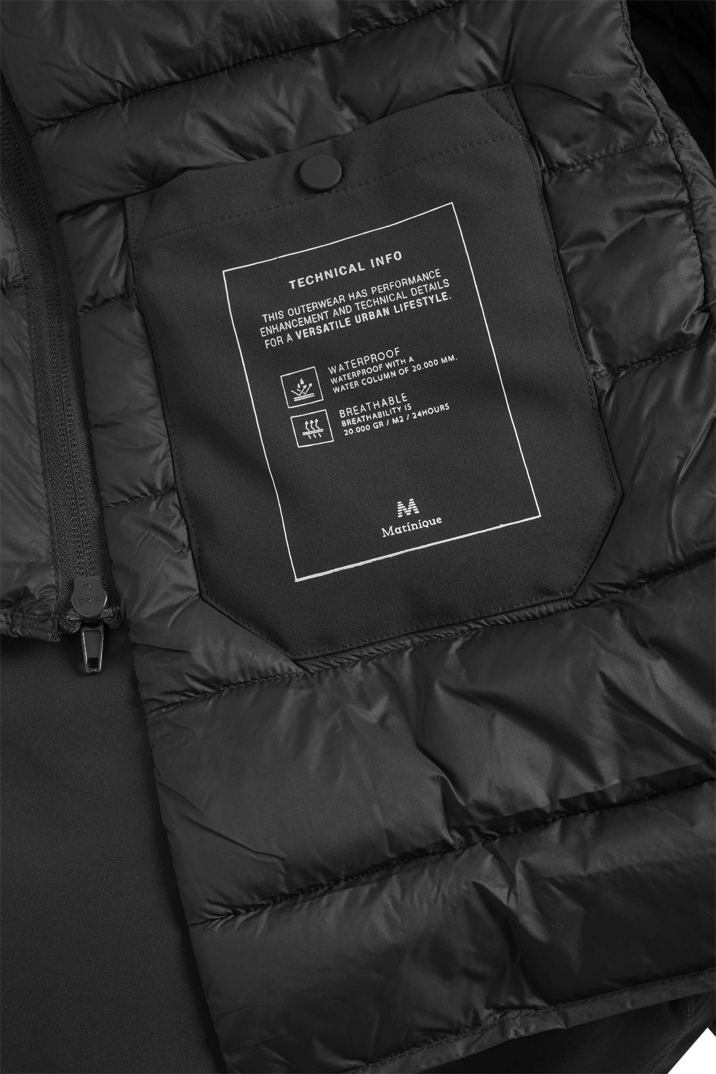 Matinique MAkrome Waterproof Coat - Black