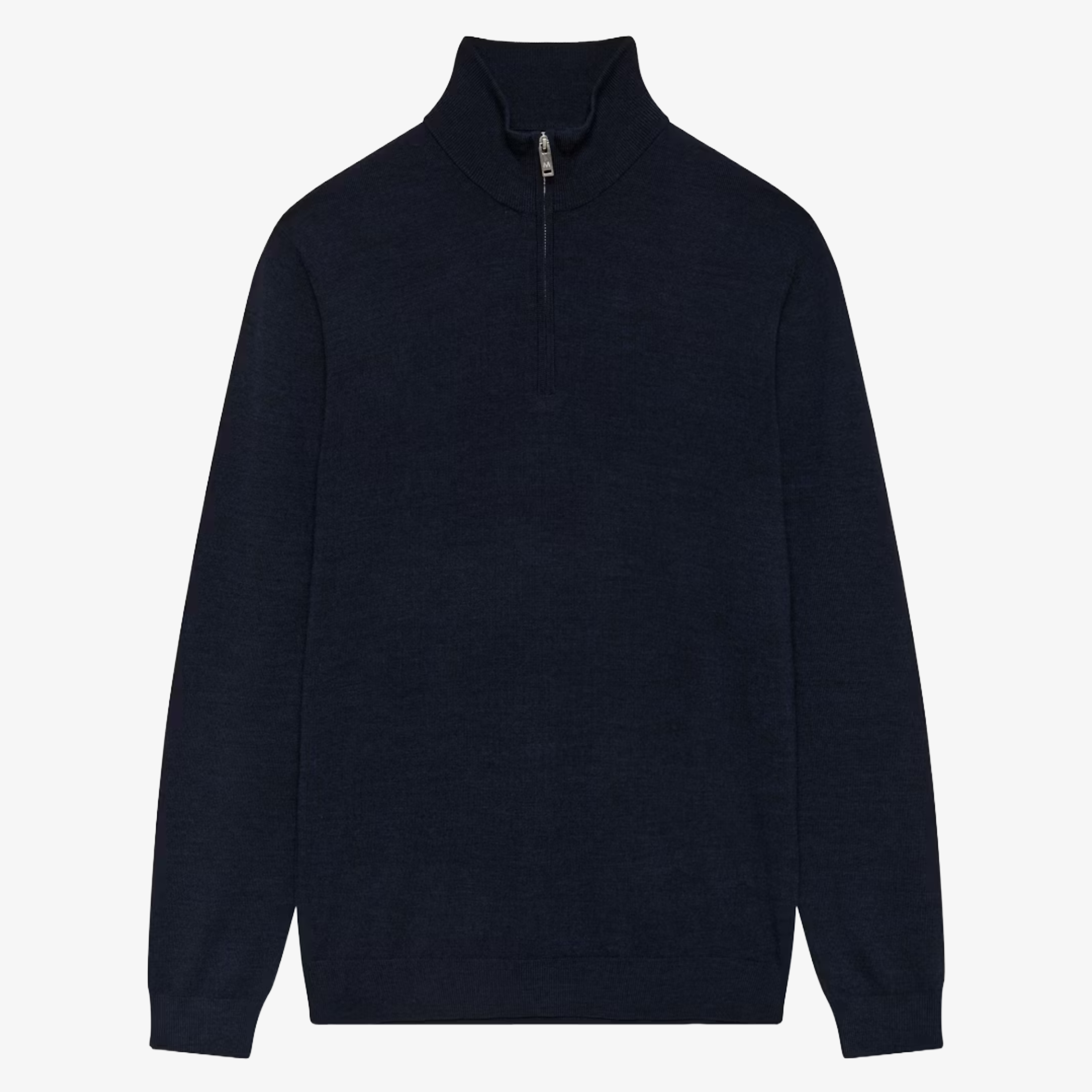 Matinique Mamason Merino Wool Half Zip Jumper - Dark Navy