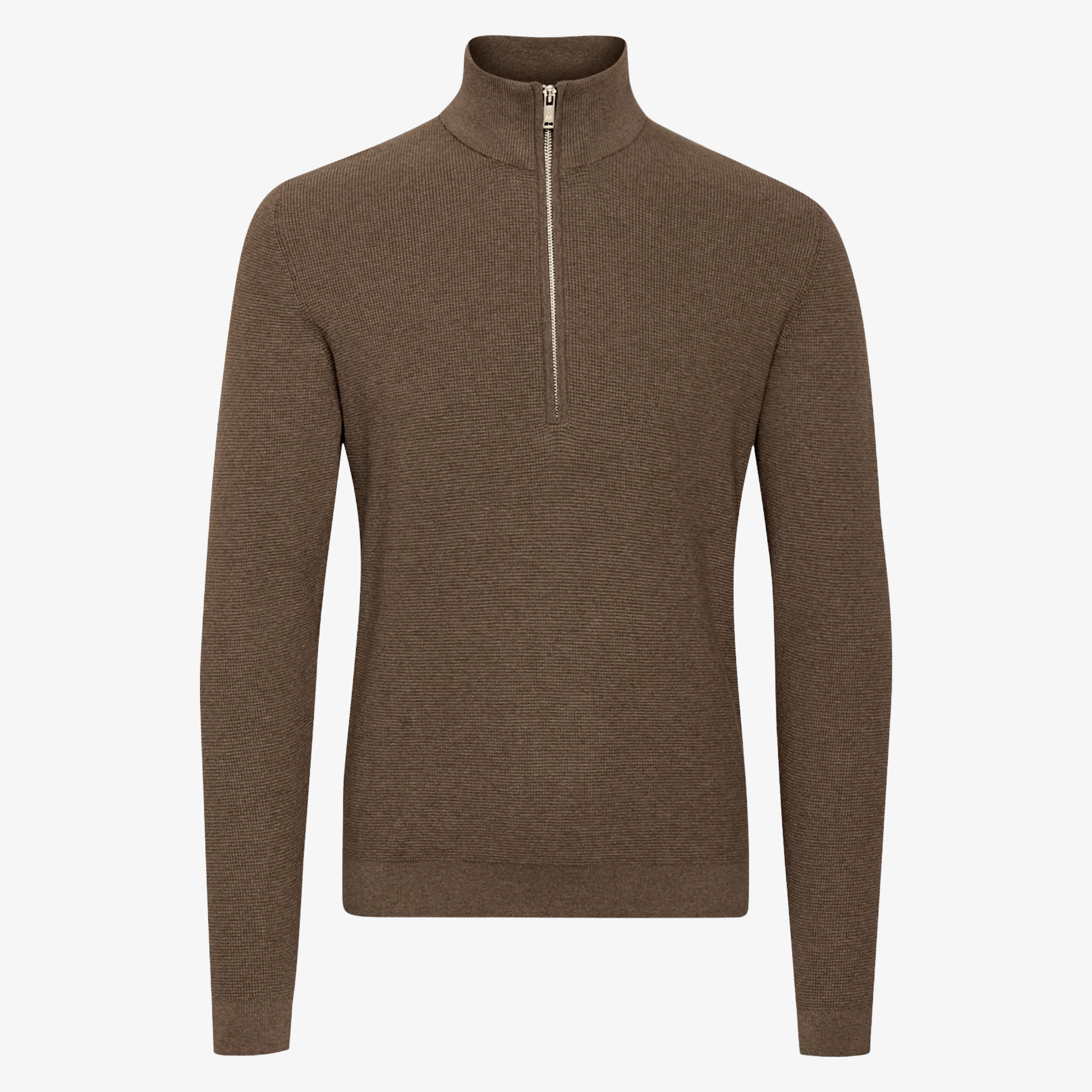 Matinique MAlagoon Knitted Half-Zip Pullover - Morel Melange