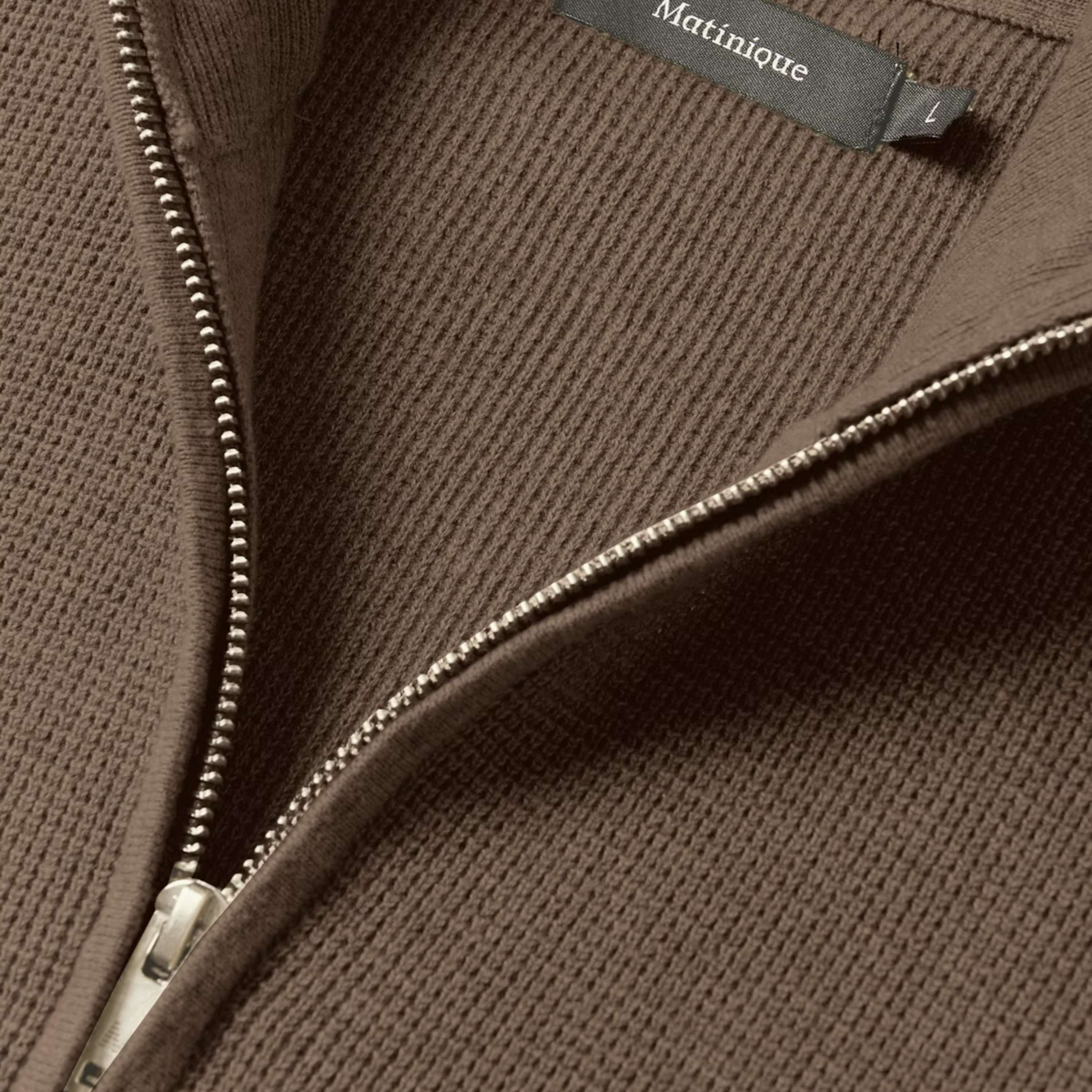 Matinique MAlagoon Knitted Half-Zip Pullover - Morel Melange