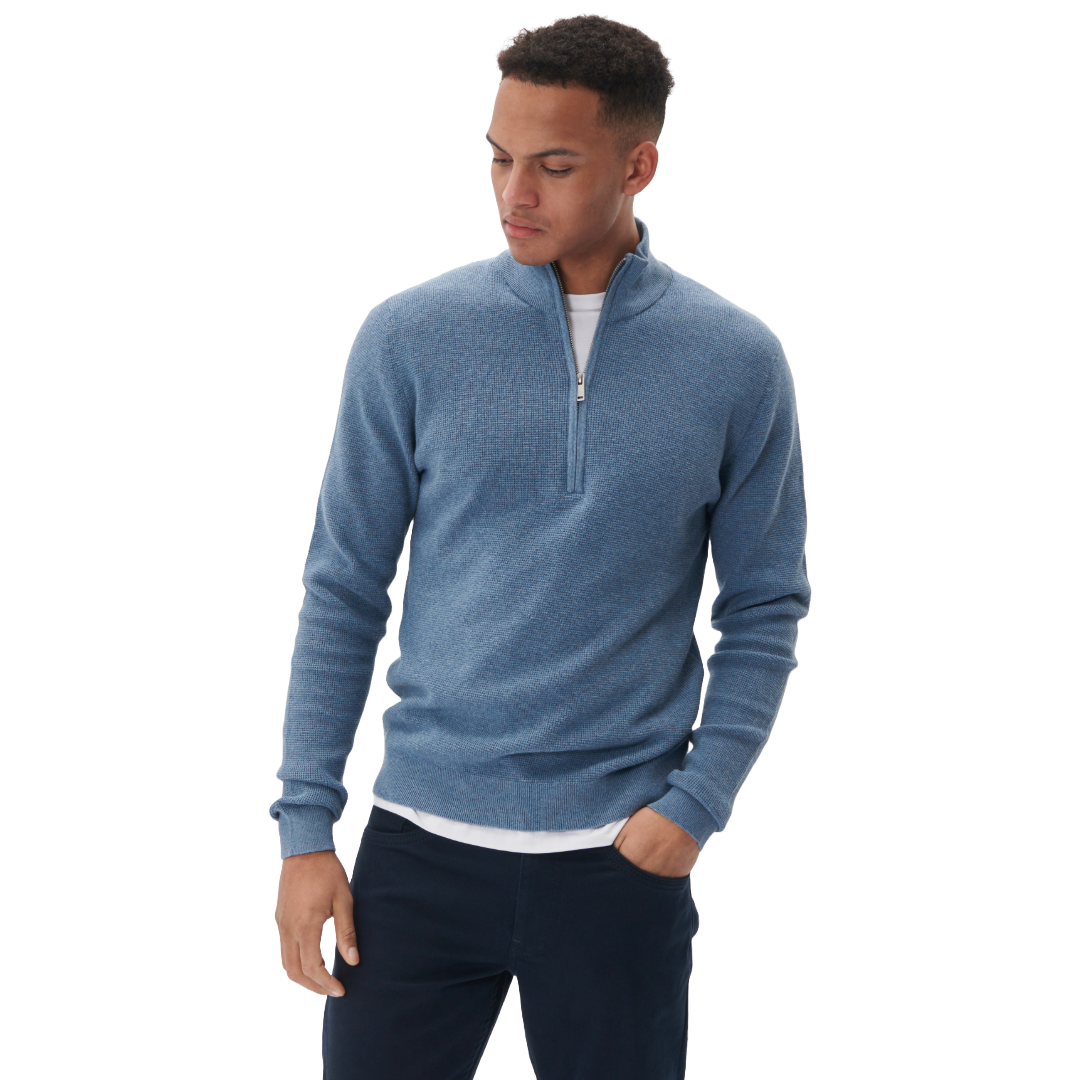 Matinique MAlagoon Half Zip Pullover - Blue