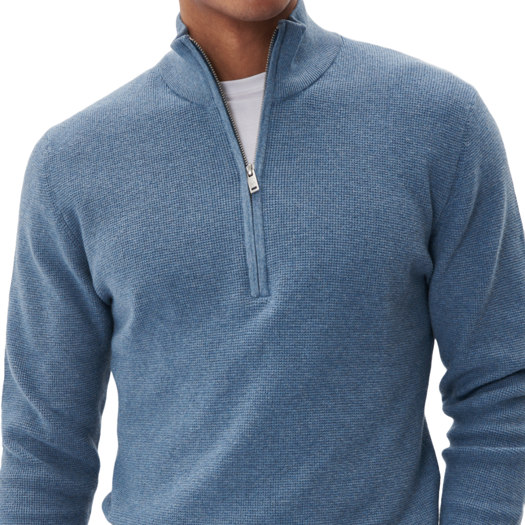 Matinique MAlagoon Half Zip Pullover - Blue