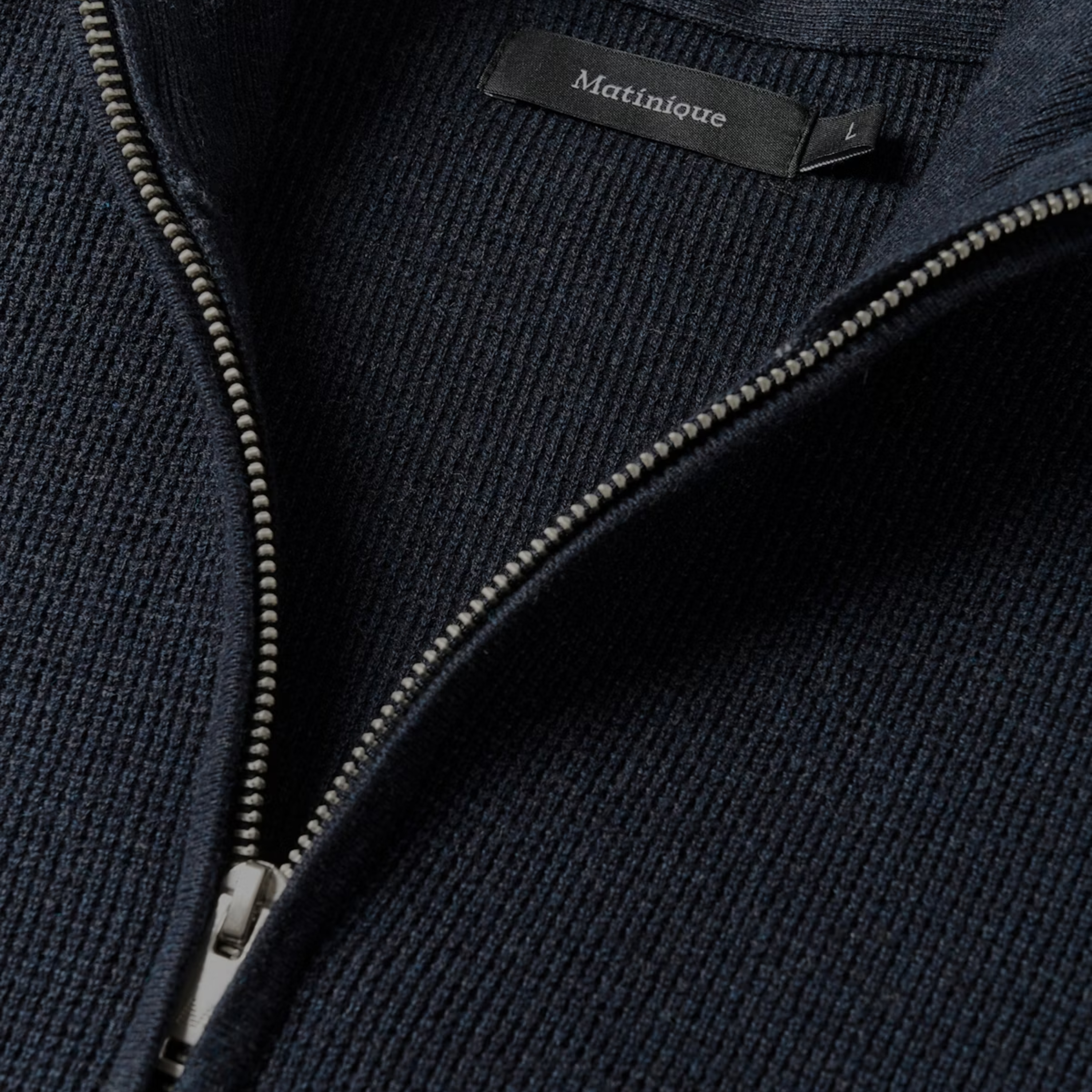 Matinique MAlagoon Knitted Half-Zip Pullover - Dark Navy