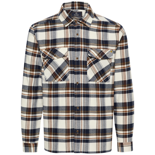 Matinique MAglibbon Heritage Check Overshirt - Brown