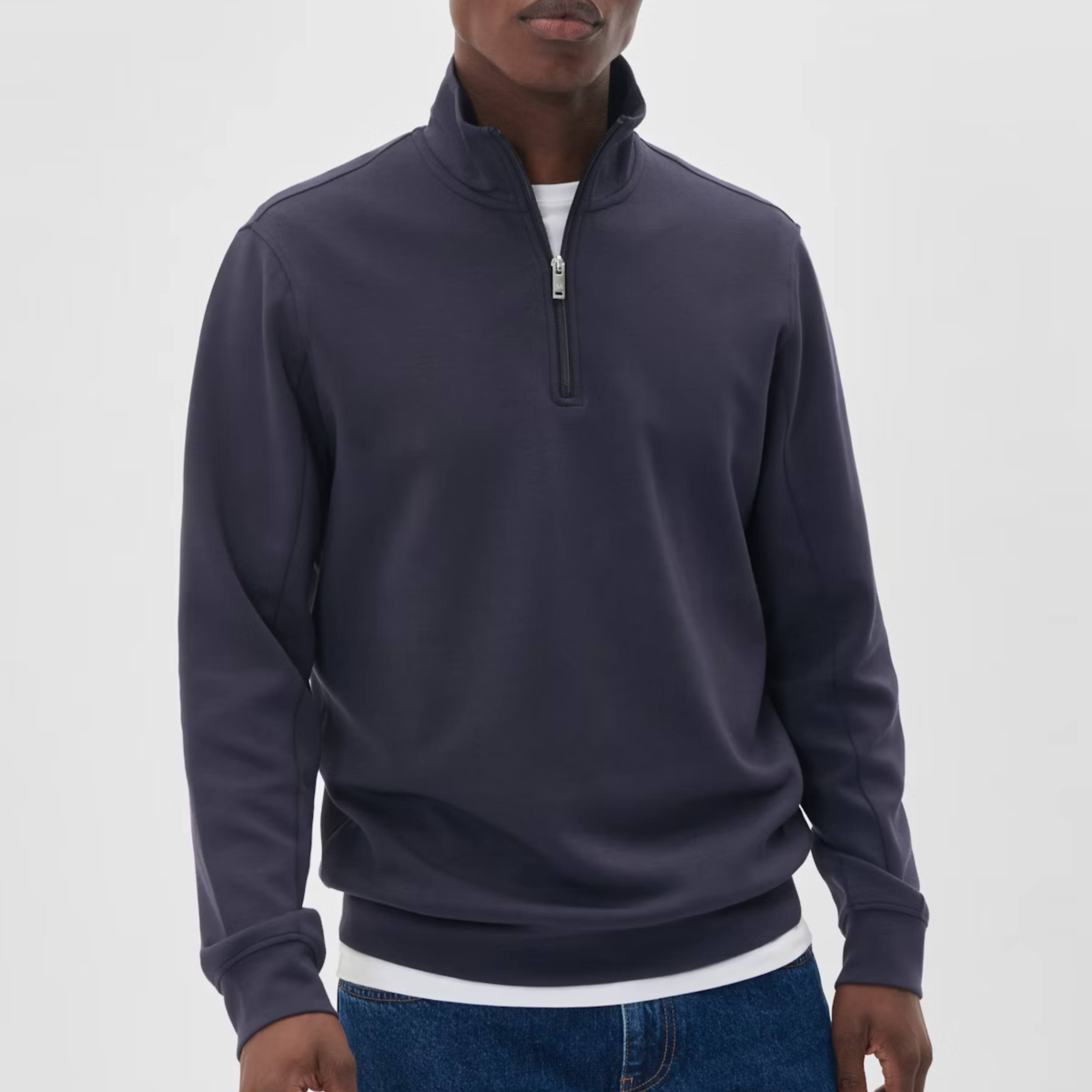 Matinique MAkade Half Zip Sweatshirt - Navy