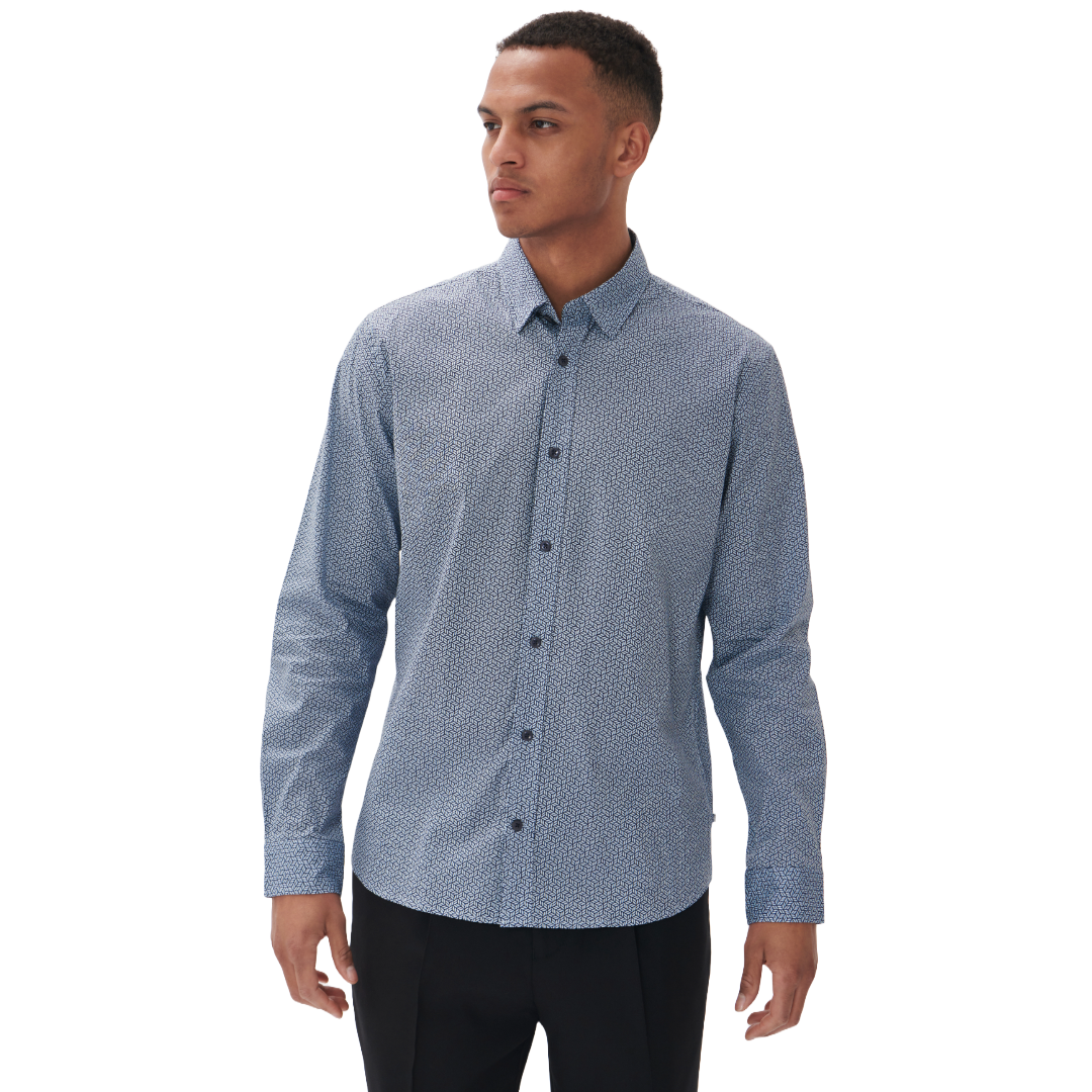 Matinique MAchristaldo Patterned Shirt - Blue