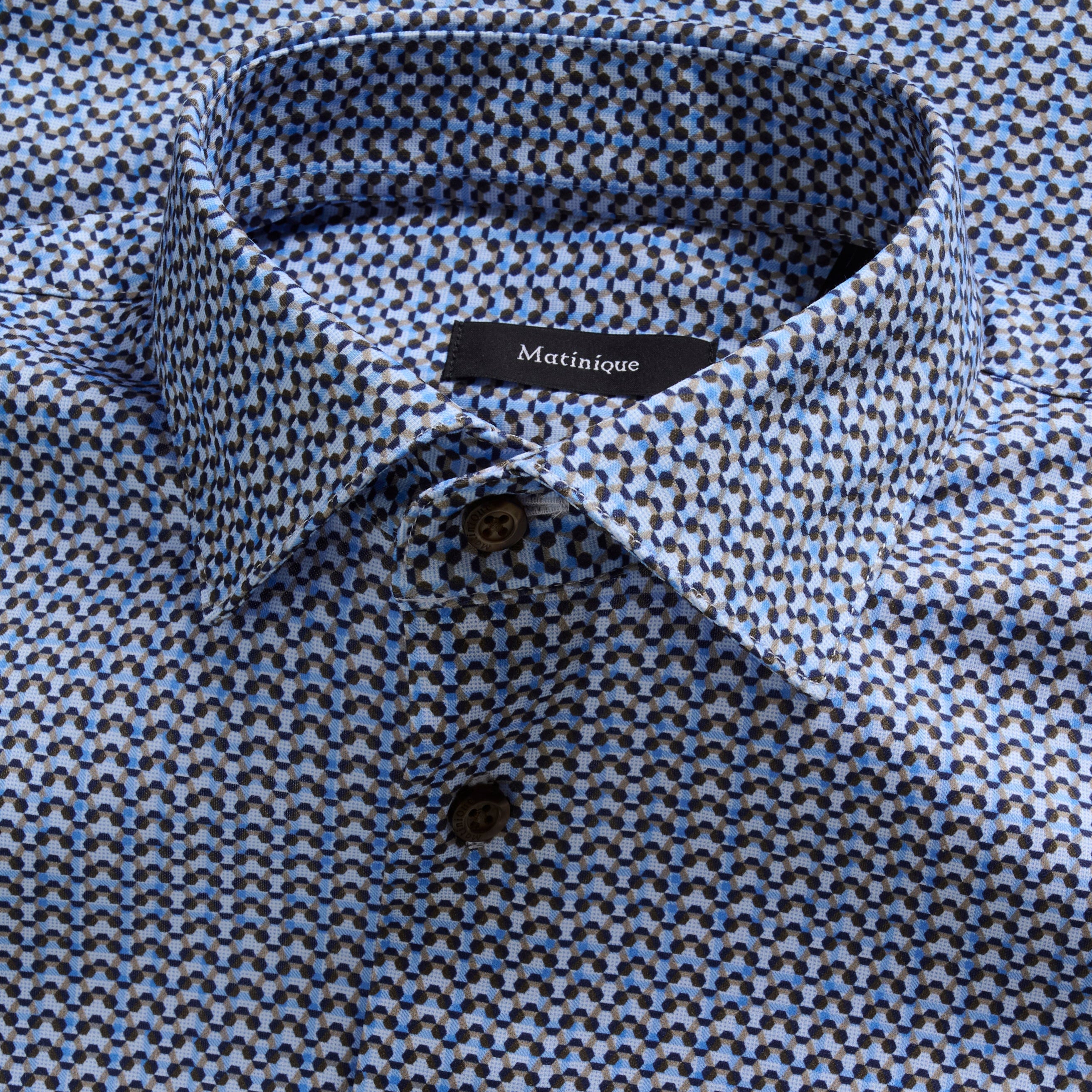 Matinique Mamarc N Printed Shirt - Dust Blue