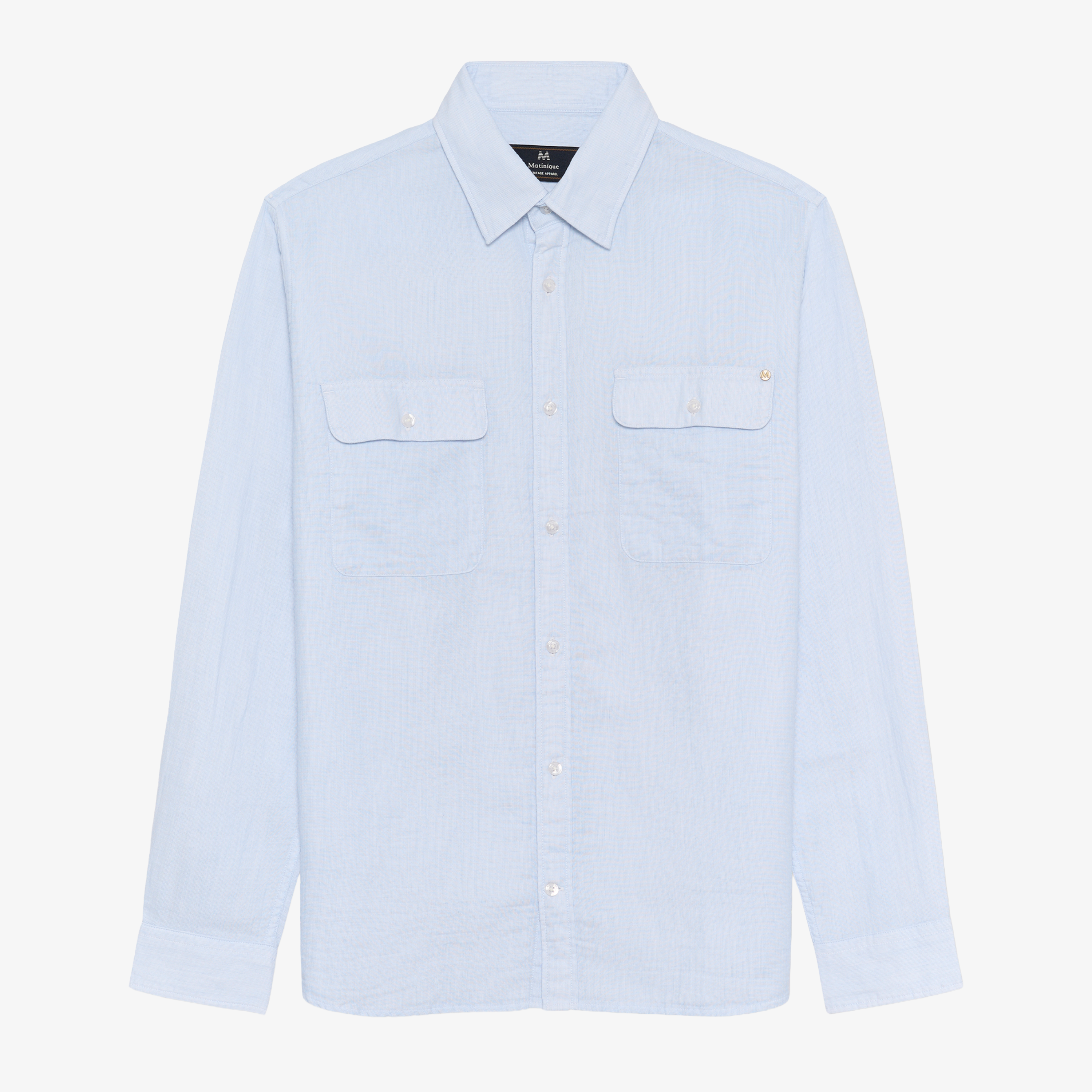 Matinique Machristaldo Heritage Cotton Shirt - Chambray Blue