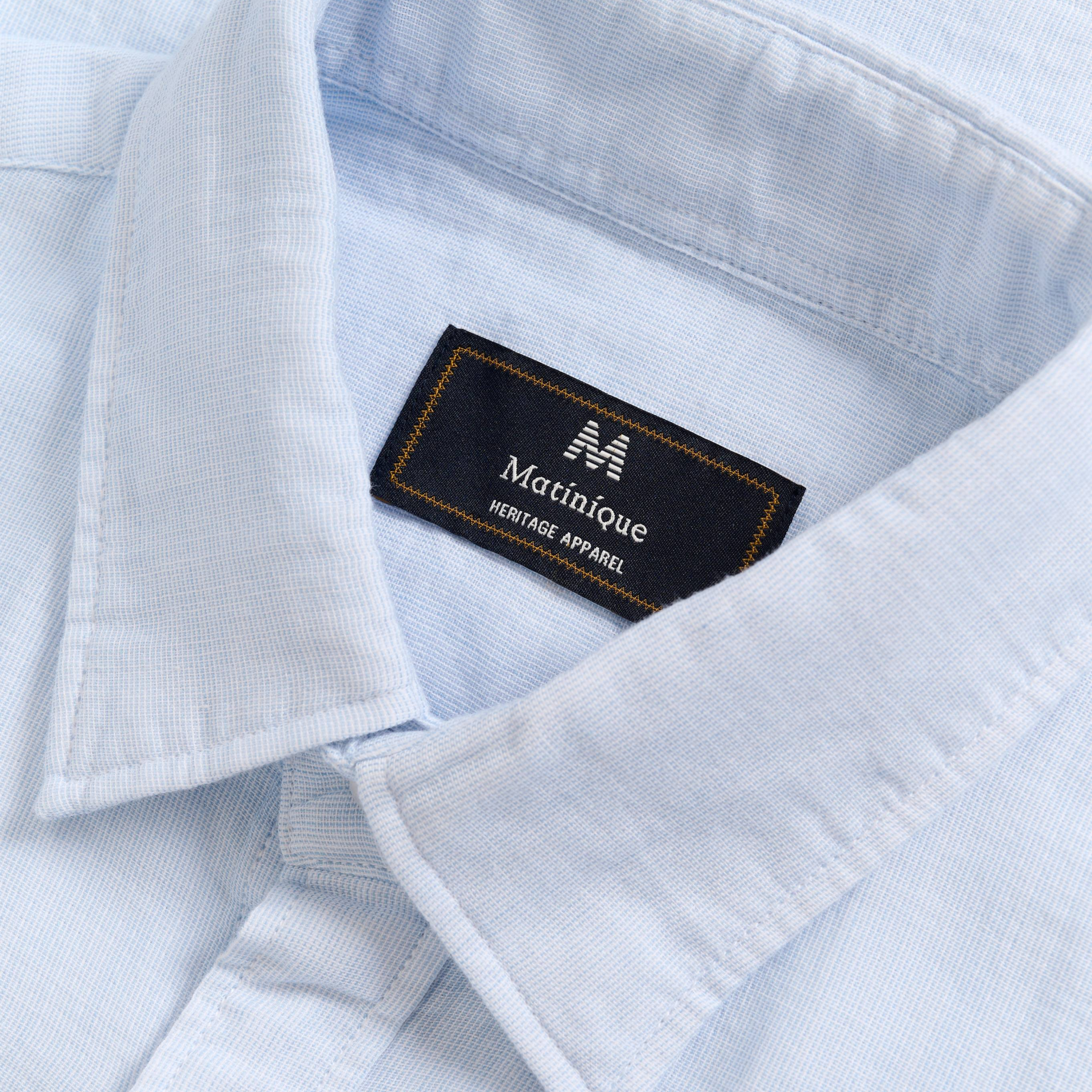Matinique Machristaldo Heritage Cotton Shirt - Chambray Blue