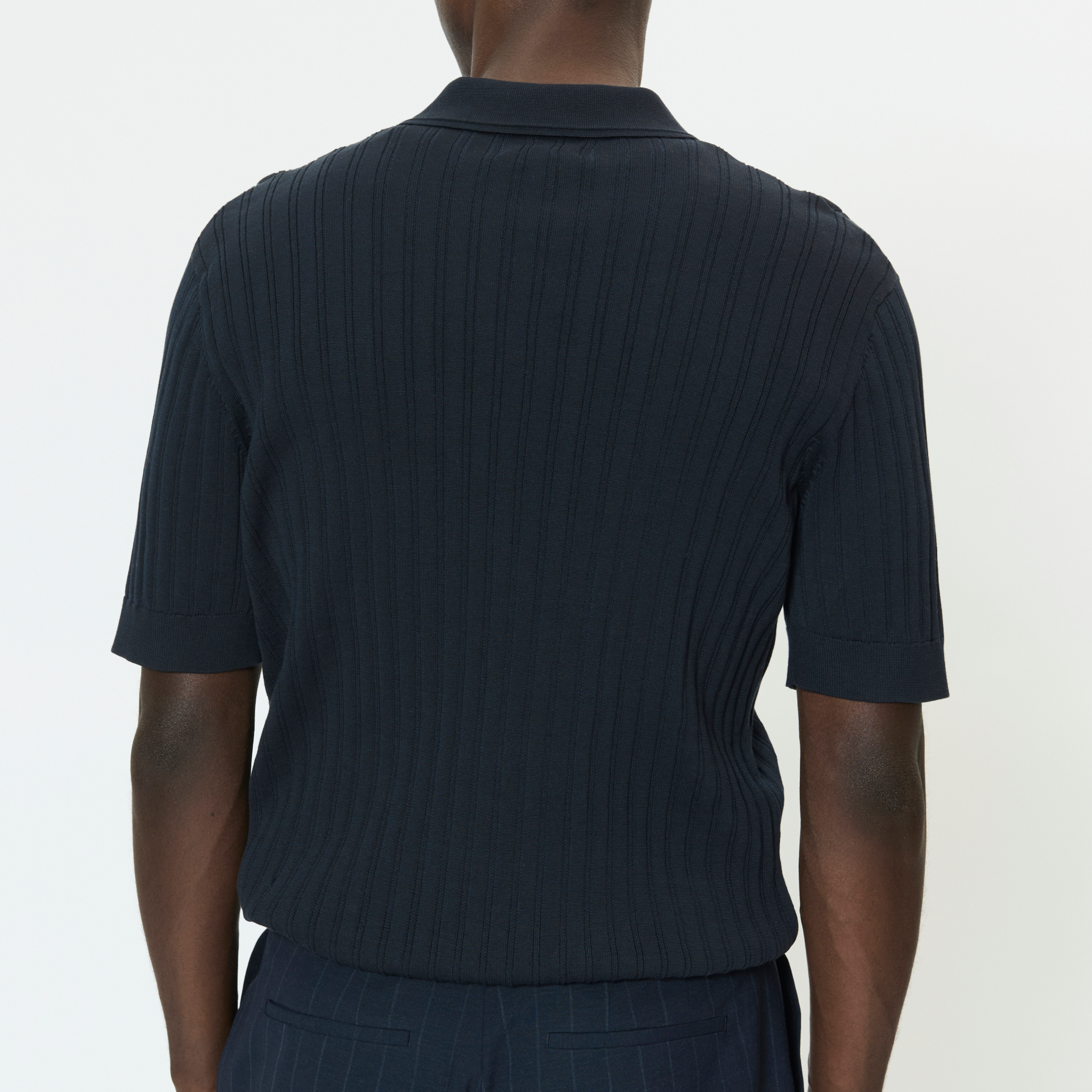 Matinique Mapolo Knitted Zip Polo - Dark Navy