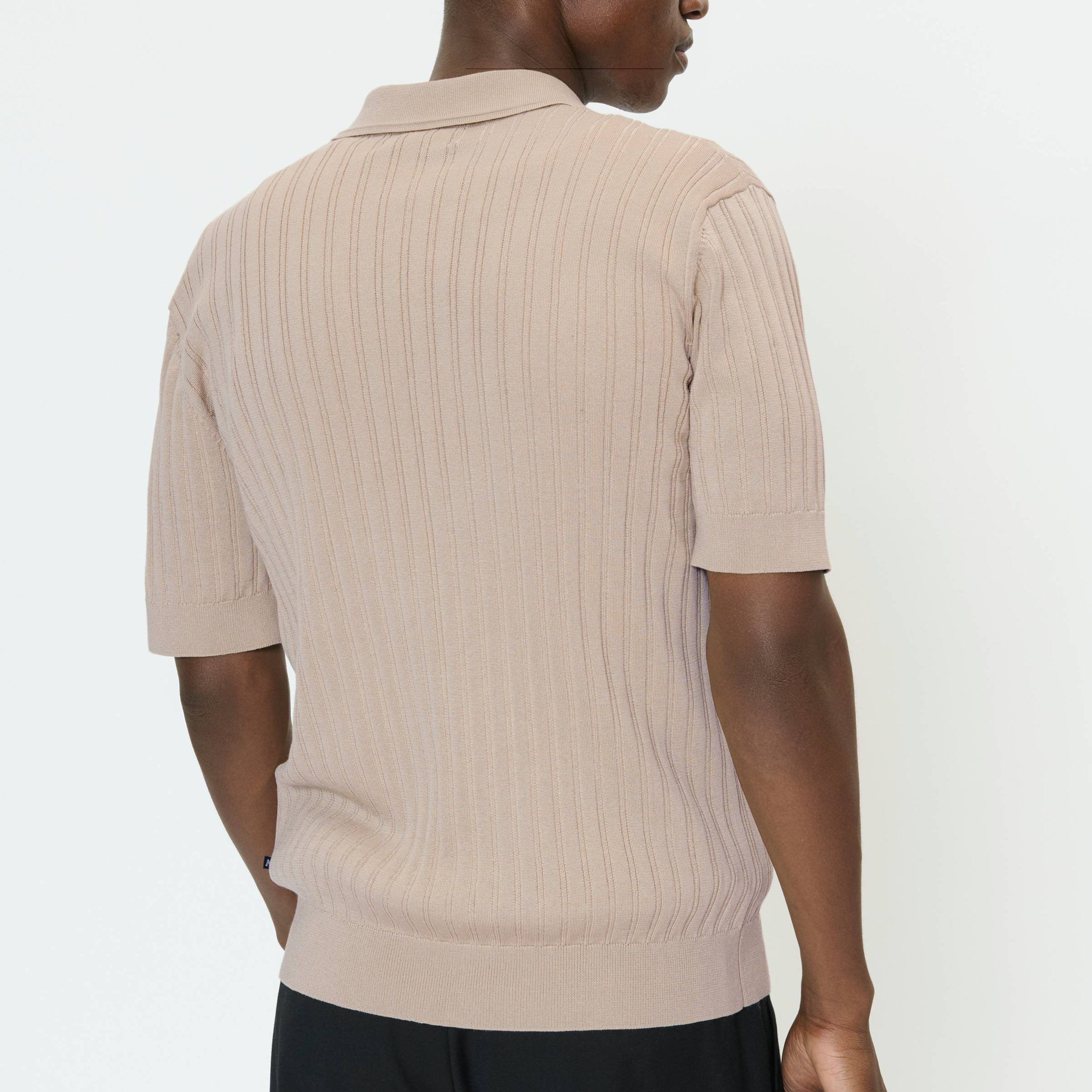 Matinique Mapolo Knitted Zip Polo - Plaza Taupe