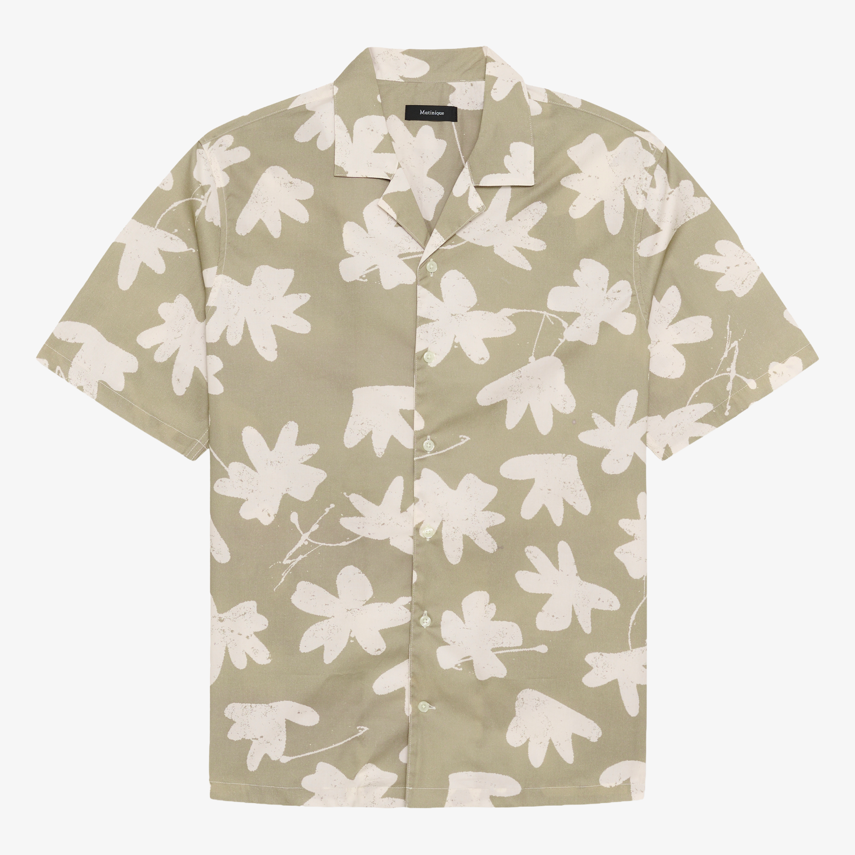 Matinique Maklampo Short Sleeve Print Shirt - Winter Twig