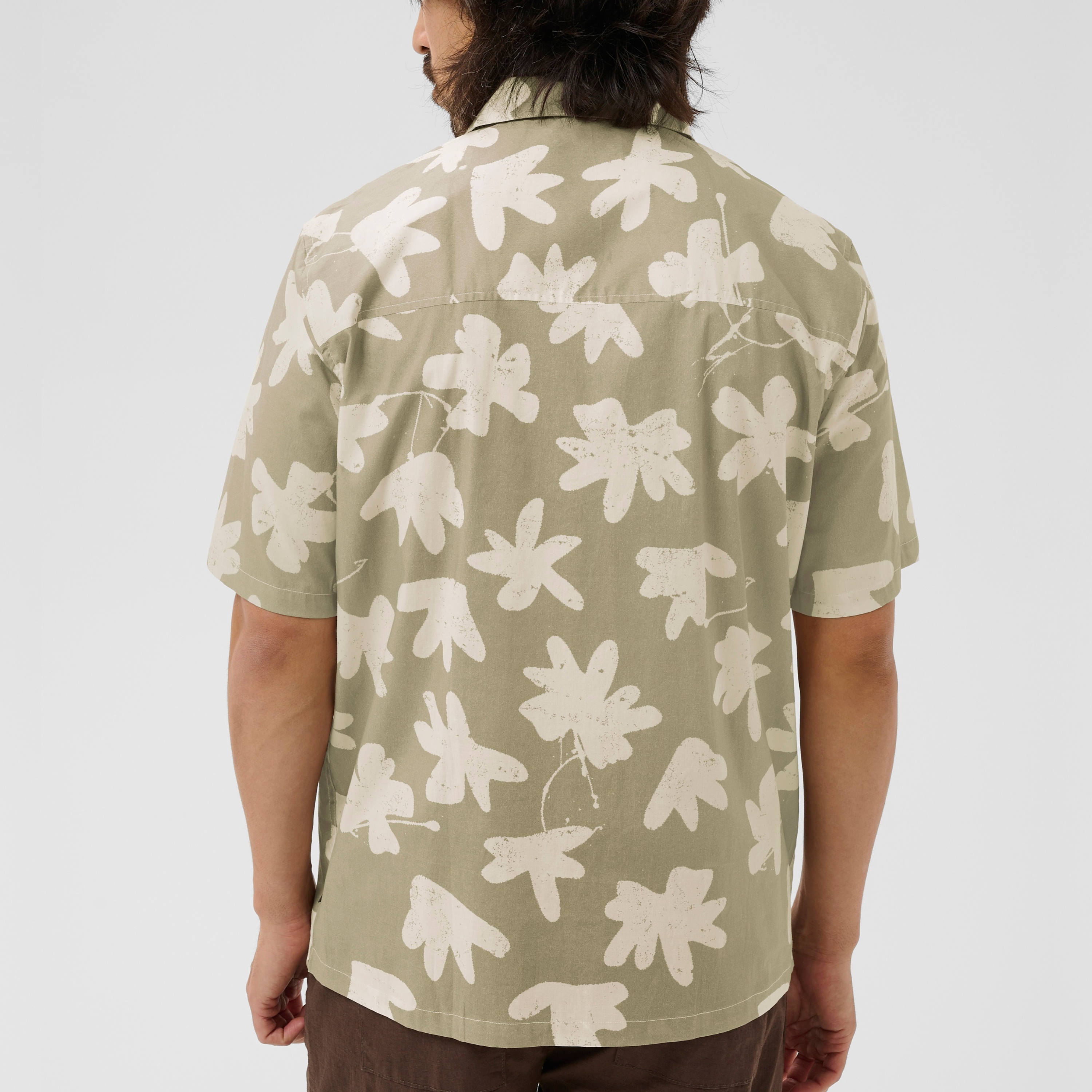 Matinique Maklampo Short Sleeve Print Shirt - Winter Twig