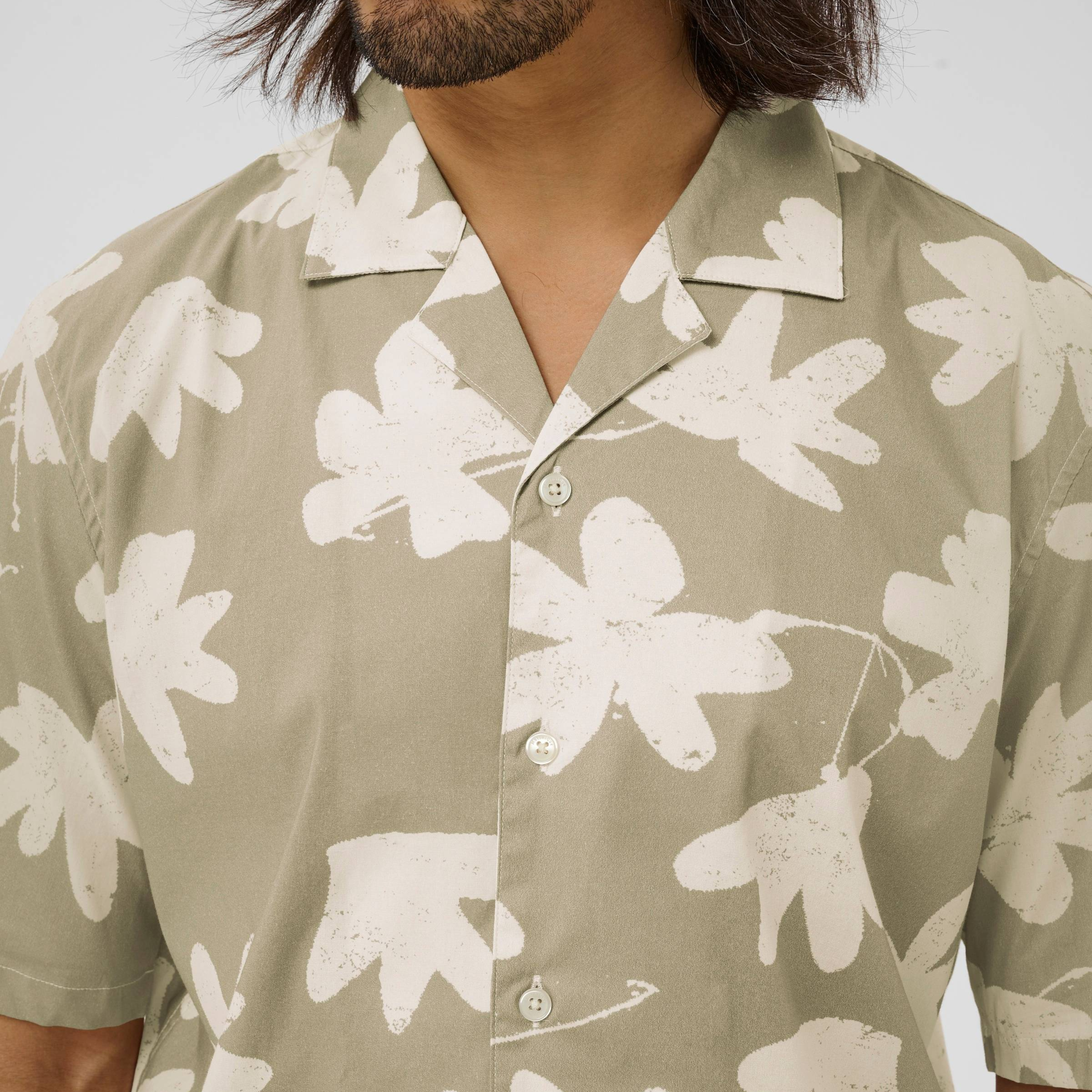 Matinique Maklampo Short Sleeve Print Shirt - Winter Twig