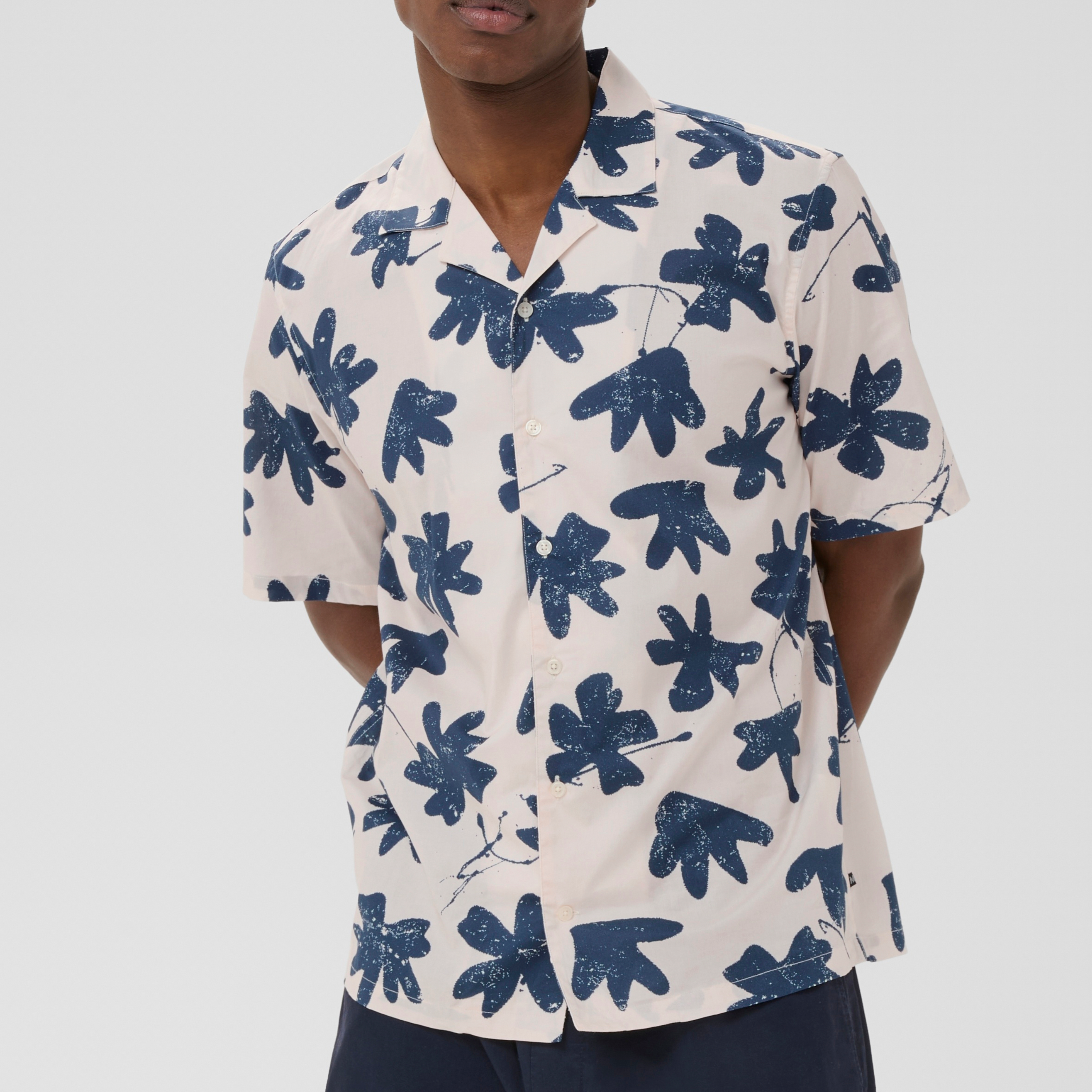 Matinique Maklampo Short Sleeve Print Shirt - Vanilla Ice