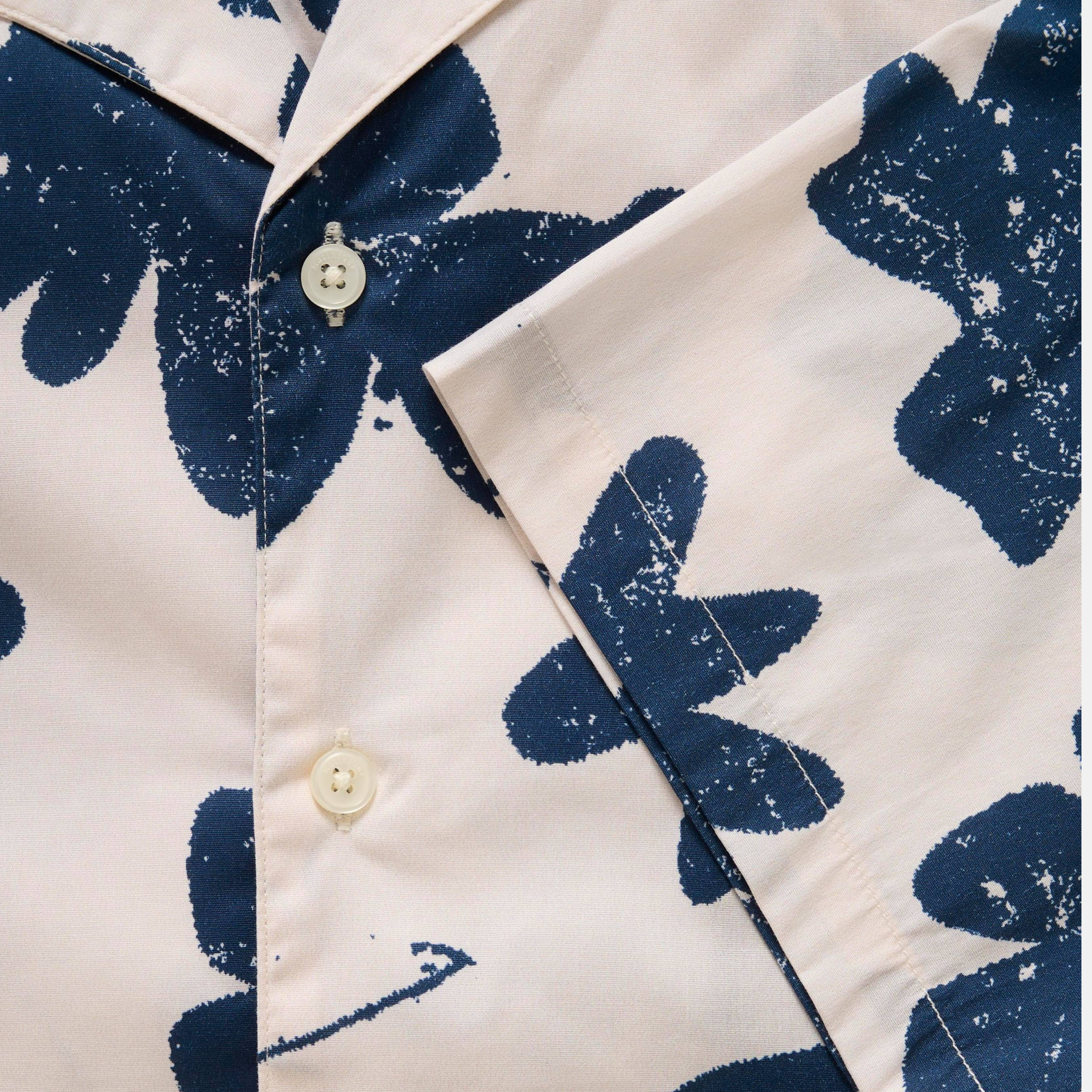 Matinique Maklampo Short Sleeve Print Shirt - Vanilla Ice