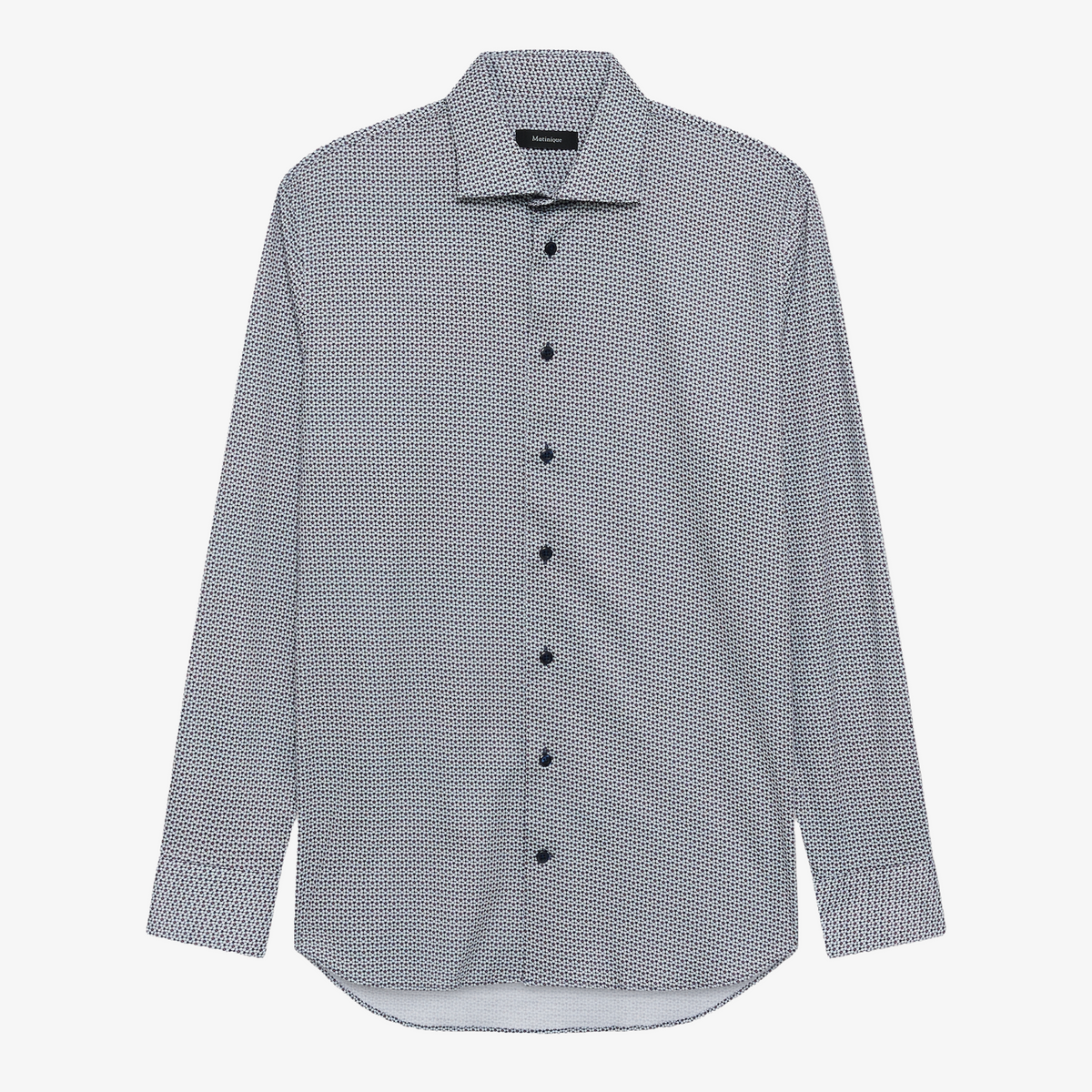 Matinique Mamarc Small Print Shirt - Dark Navy