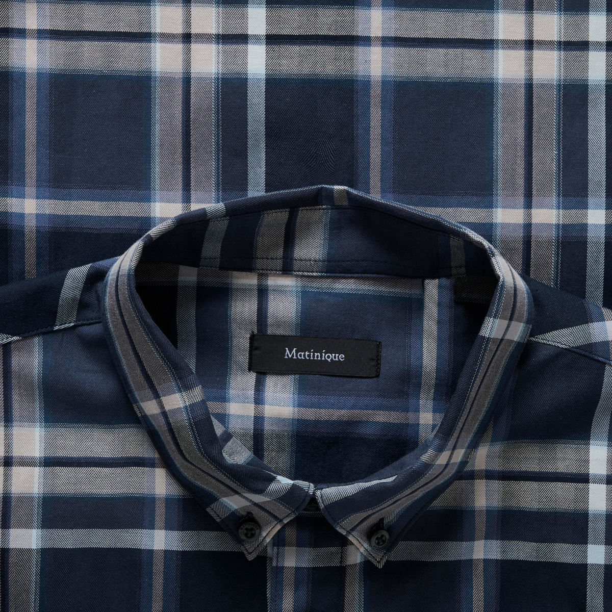 Matinique Matrostol Check Shirt - Dark Navy