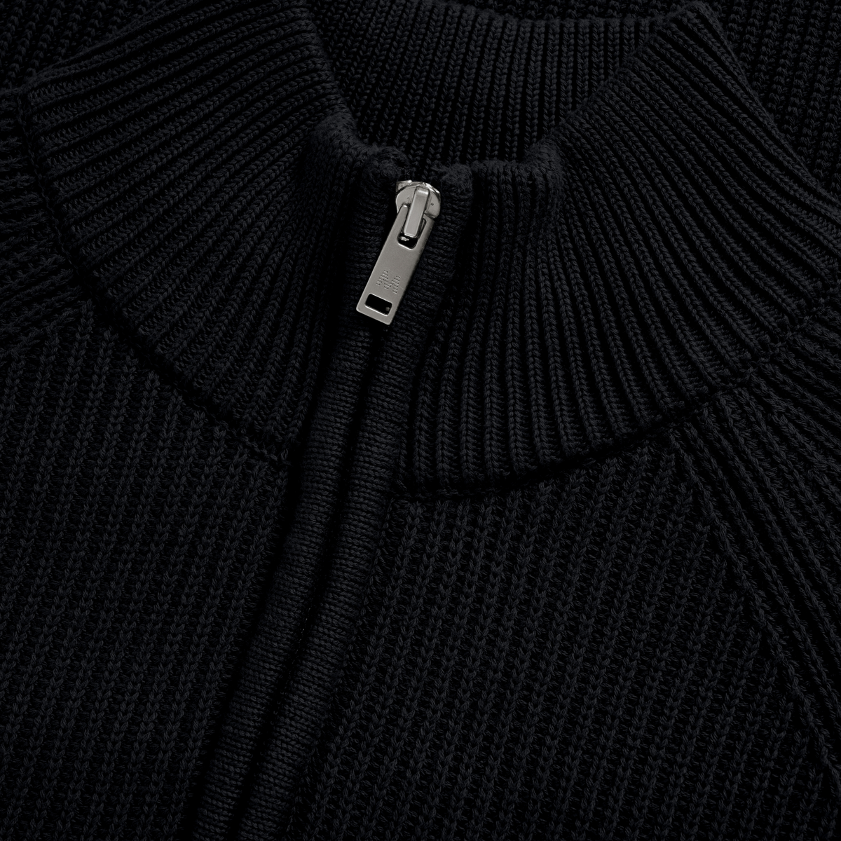 Matinique Mahellson Half Zip Knitted Jumper - Black