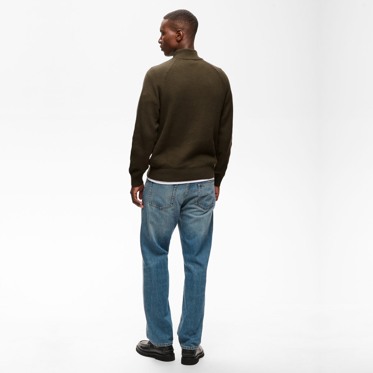 Matinique Mahellson Half Zip Knitted Jumper - Turkish Coffee