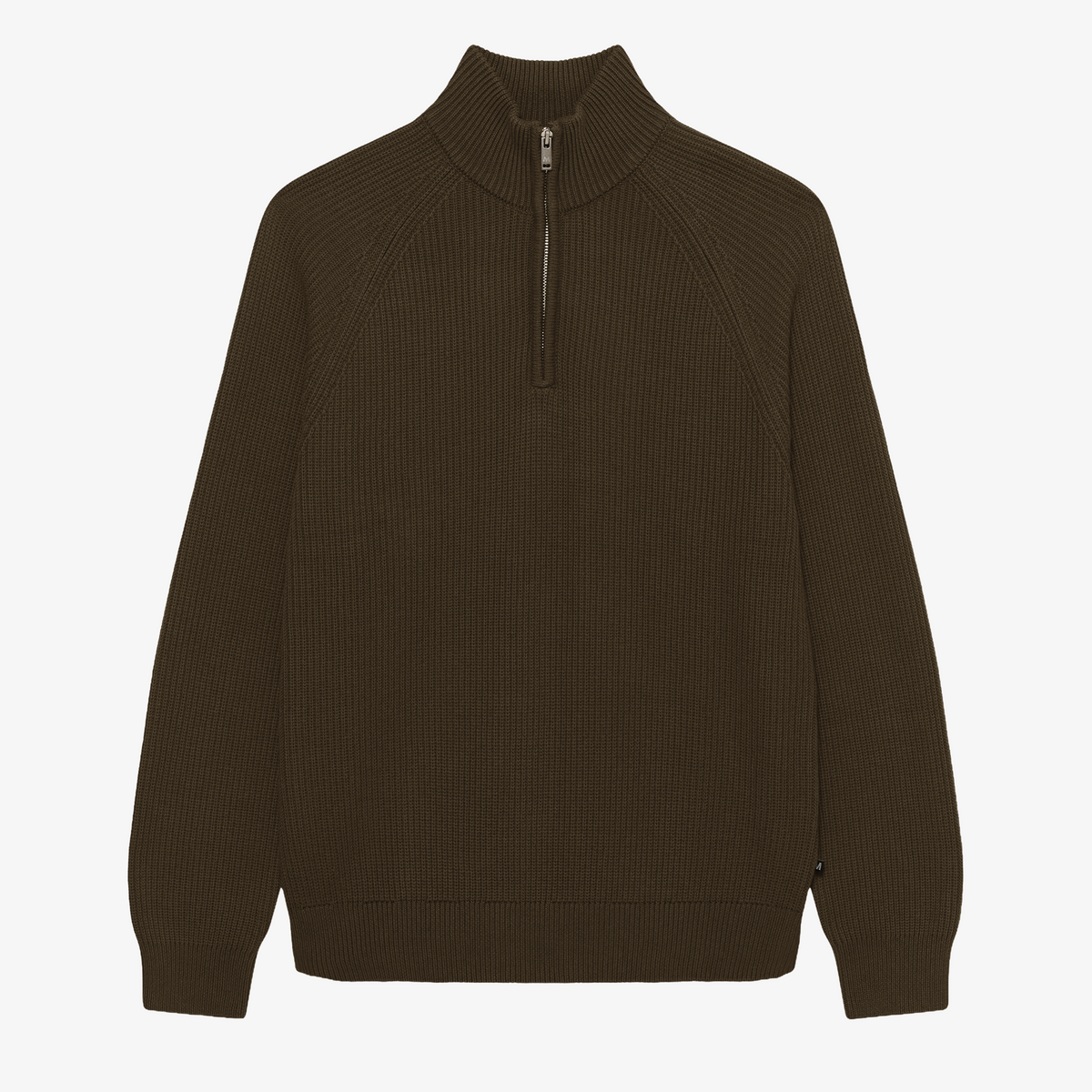 Matinique Mahellson Half Zip Knitted Jumper - Turkish Coffee