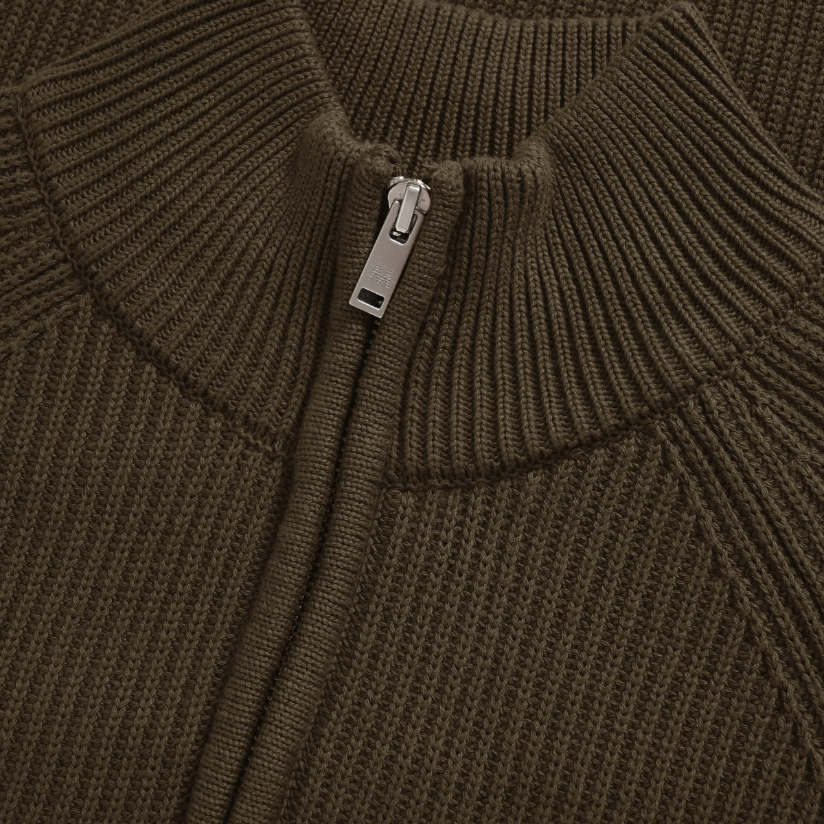 Matinique Mahellson Half Zip Knitted Jumper - Turkish Coffee