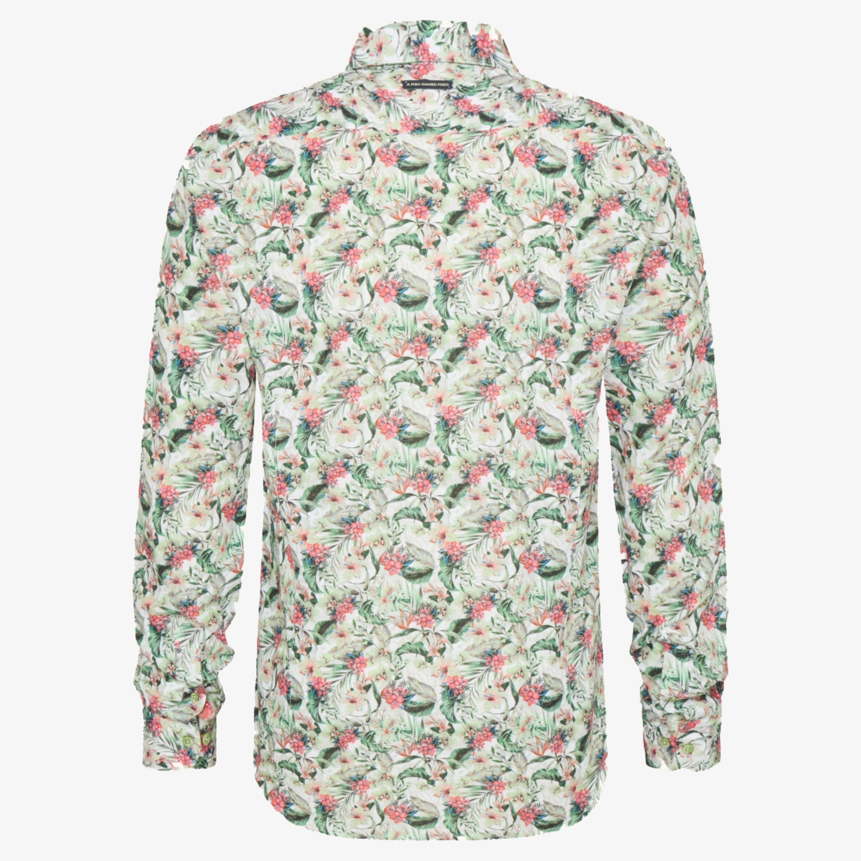 A Fish Named Fred Floral Shirt - Light Green