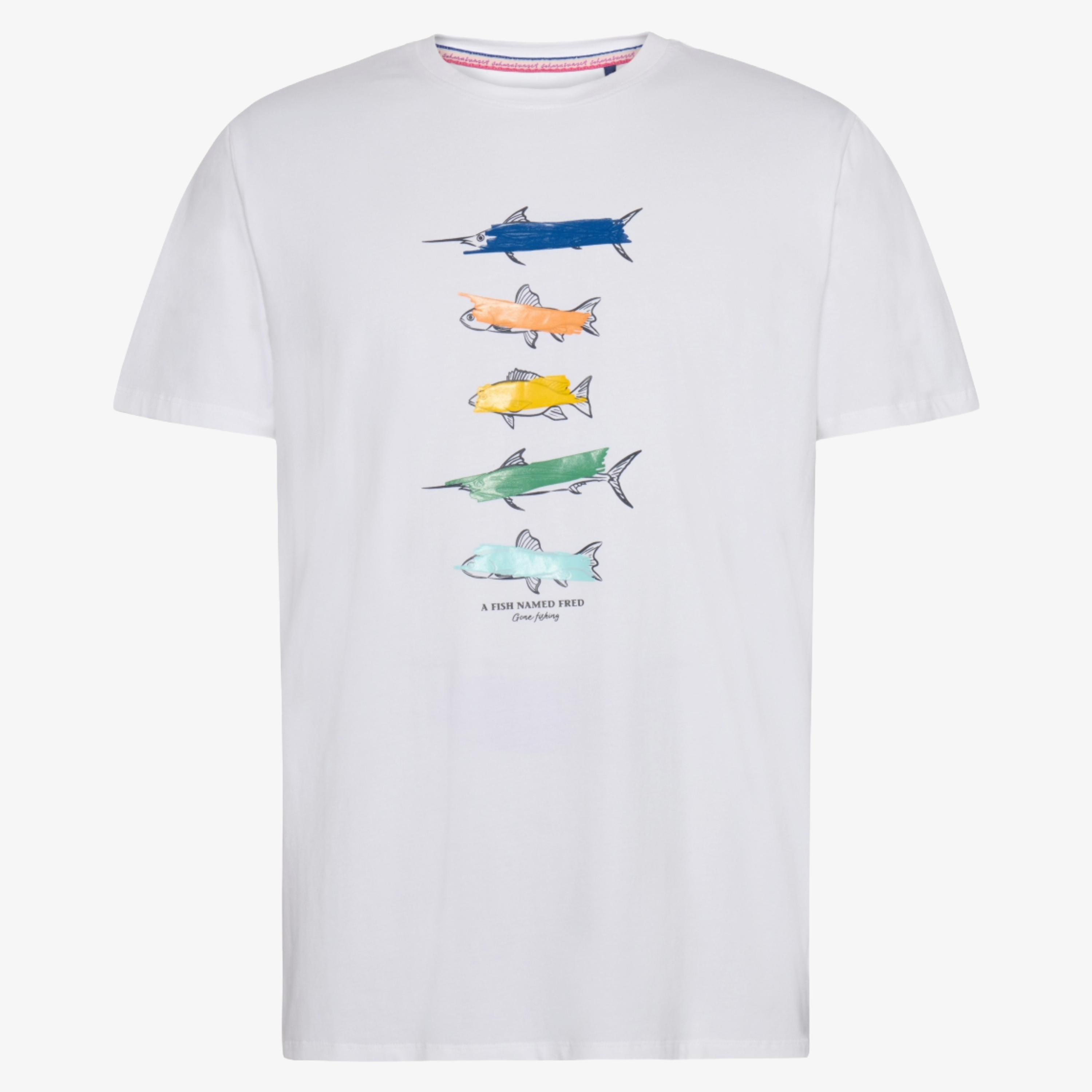 A Fish Named Fred Graphic T Shirt - Off White