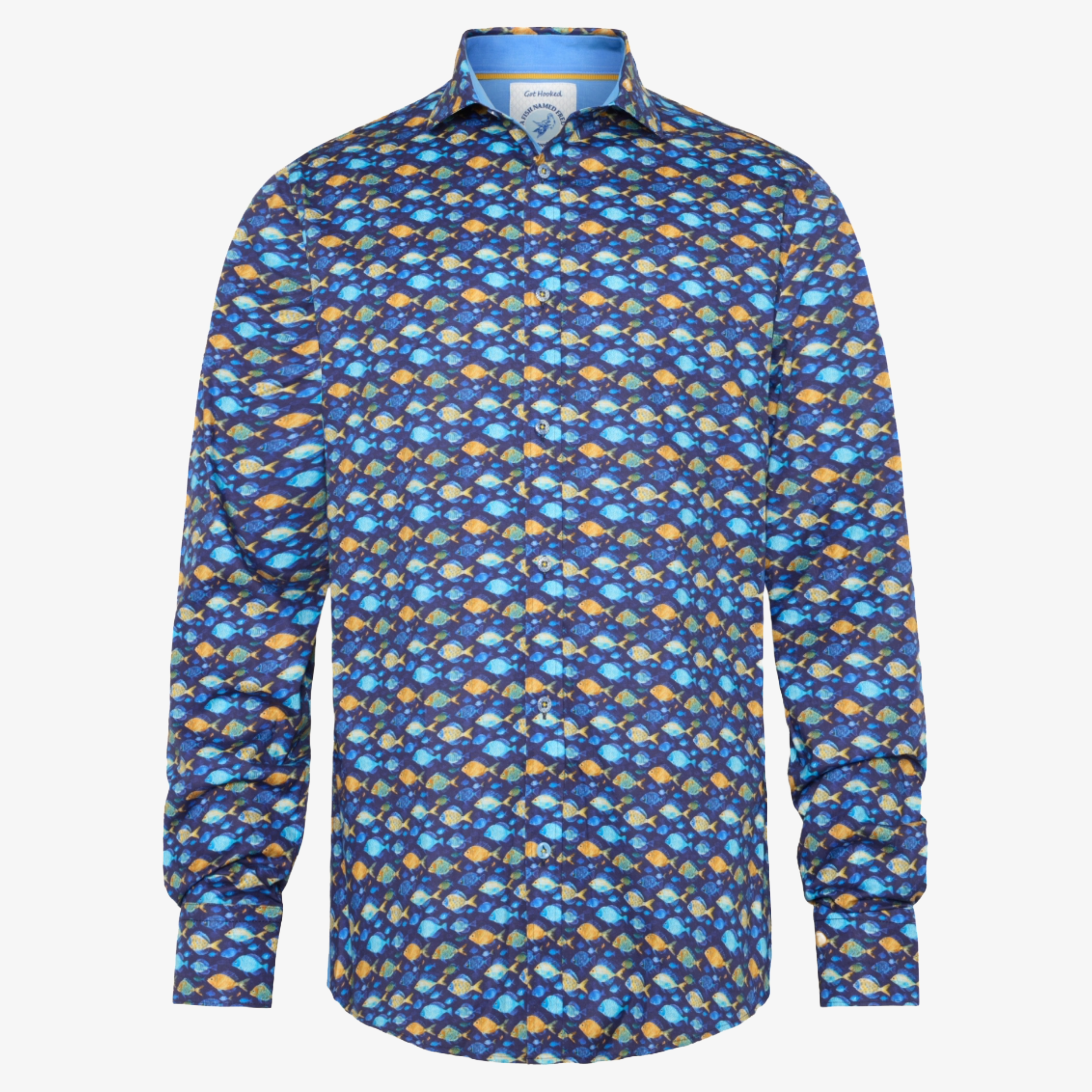 A Fish Named Fred Fish Shirt - Navy