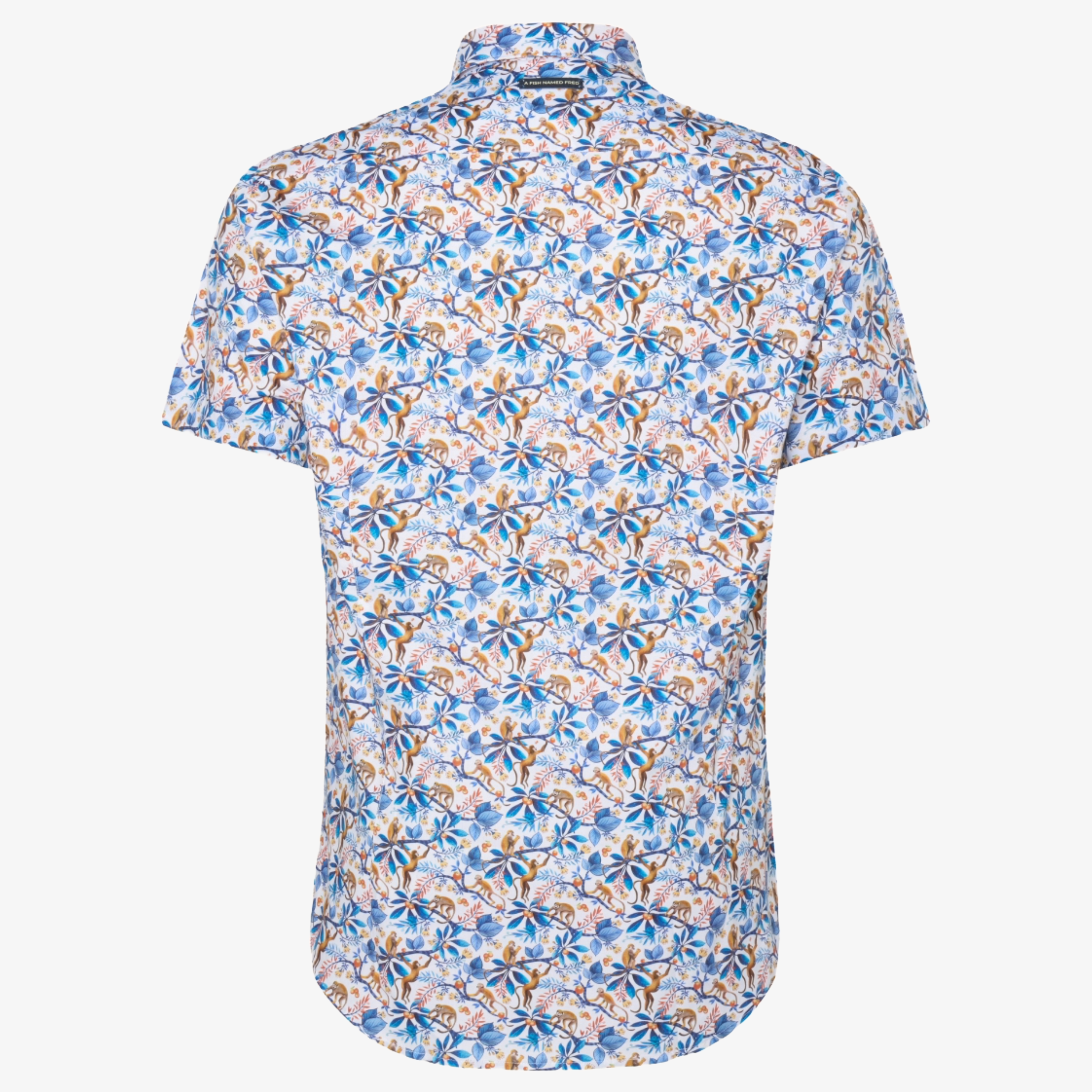 A Fish Named Fred Monkey Shirt - Cobalt Blue