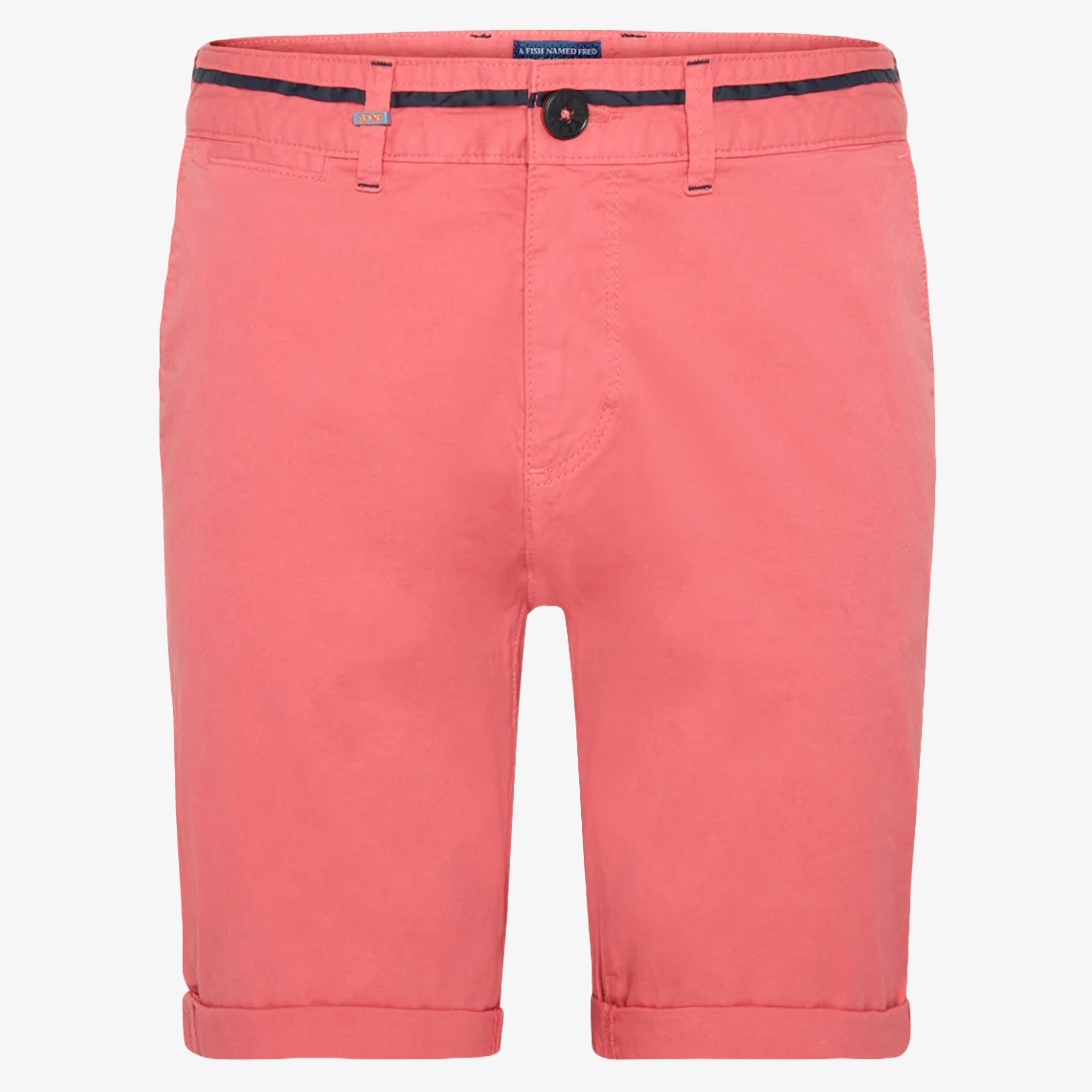 A Fish Named Fred Garment Dye Bermuda Shorts - Bright Pink