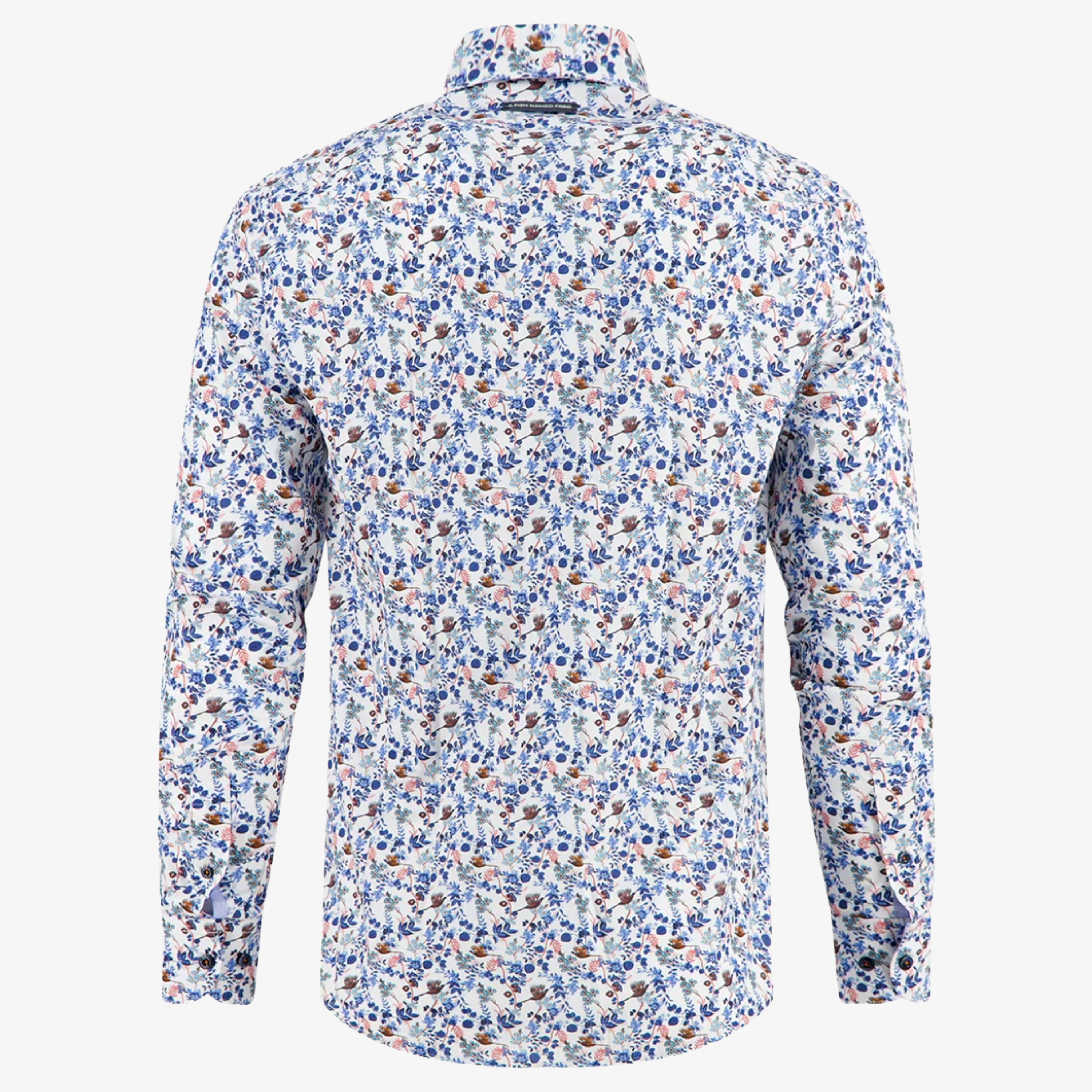 A Fish Named Fred Pheasant Printed Shirt - Blue